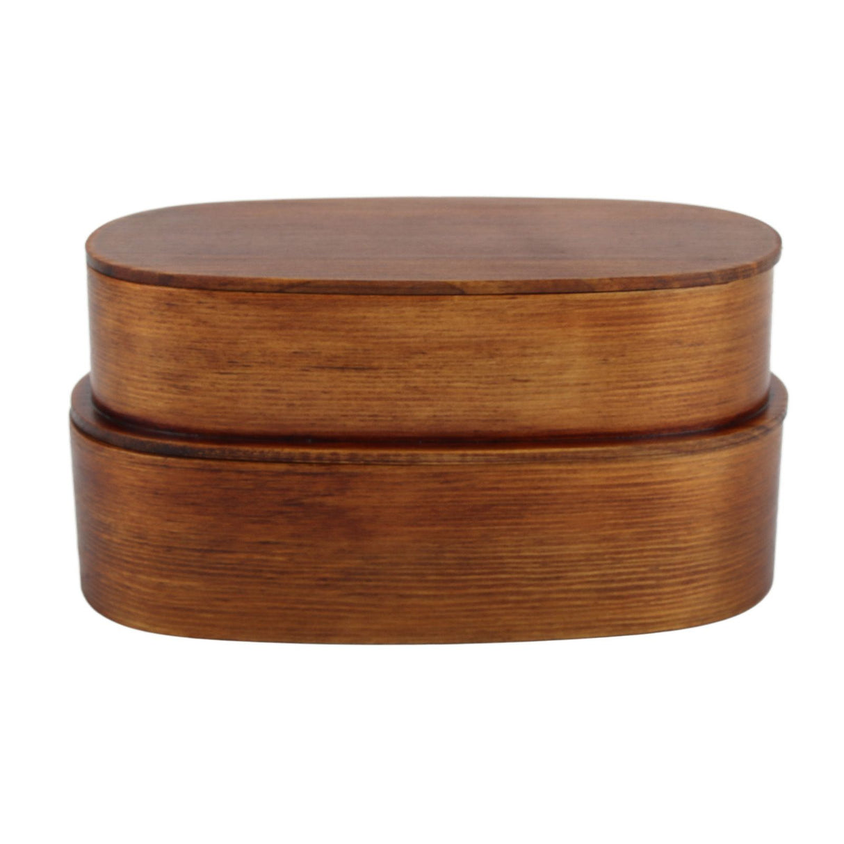 Lunch Box Set Japanese Style Wooden Food Storage Container for Students Workers 19x10x9.5cmPainted