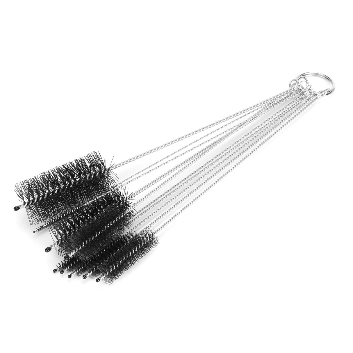 10Pcs Coffee Machine Brush Cleaner Stainless Steel Nylon Bottle Cleaning Brush Set