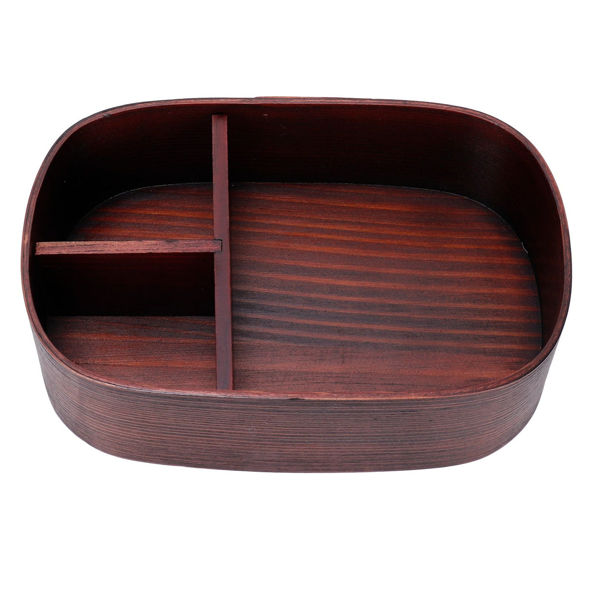 Wooden Lunch Box Portable Food Container Tablewares for Home Office Picnic CampingPainted