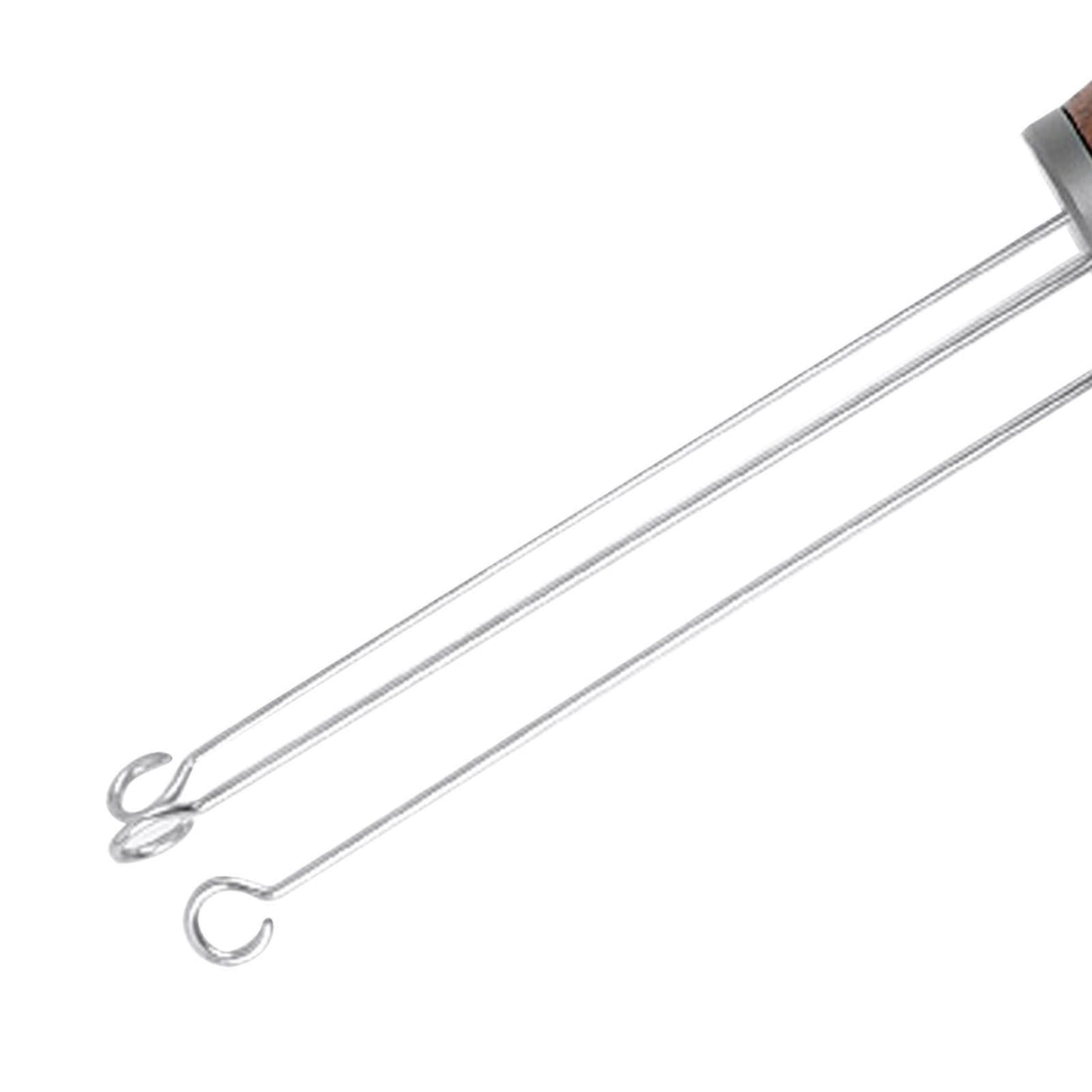 Needle Type Coffee Powder Distributor Wood Handle Coffee Stirrer Distribution Tool(Couvercle argenté noyer )