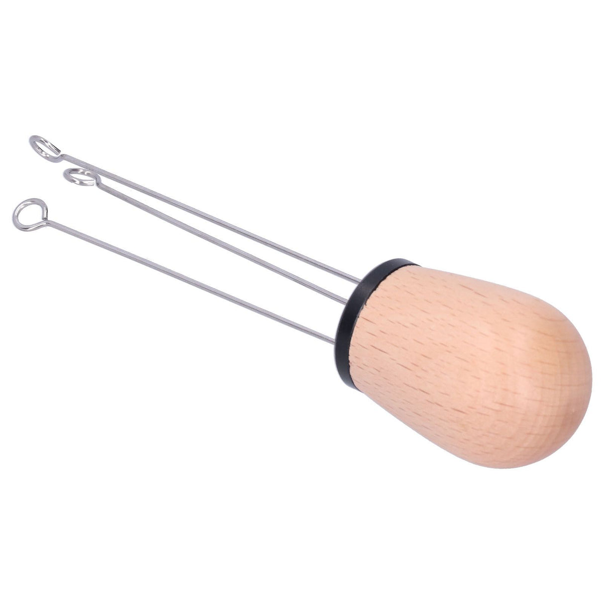 Needle Type Coffee Powder Distributor Wood Handle Coffee Stirrer Distribution Tool(Couverture noire hêtre )