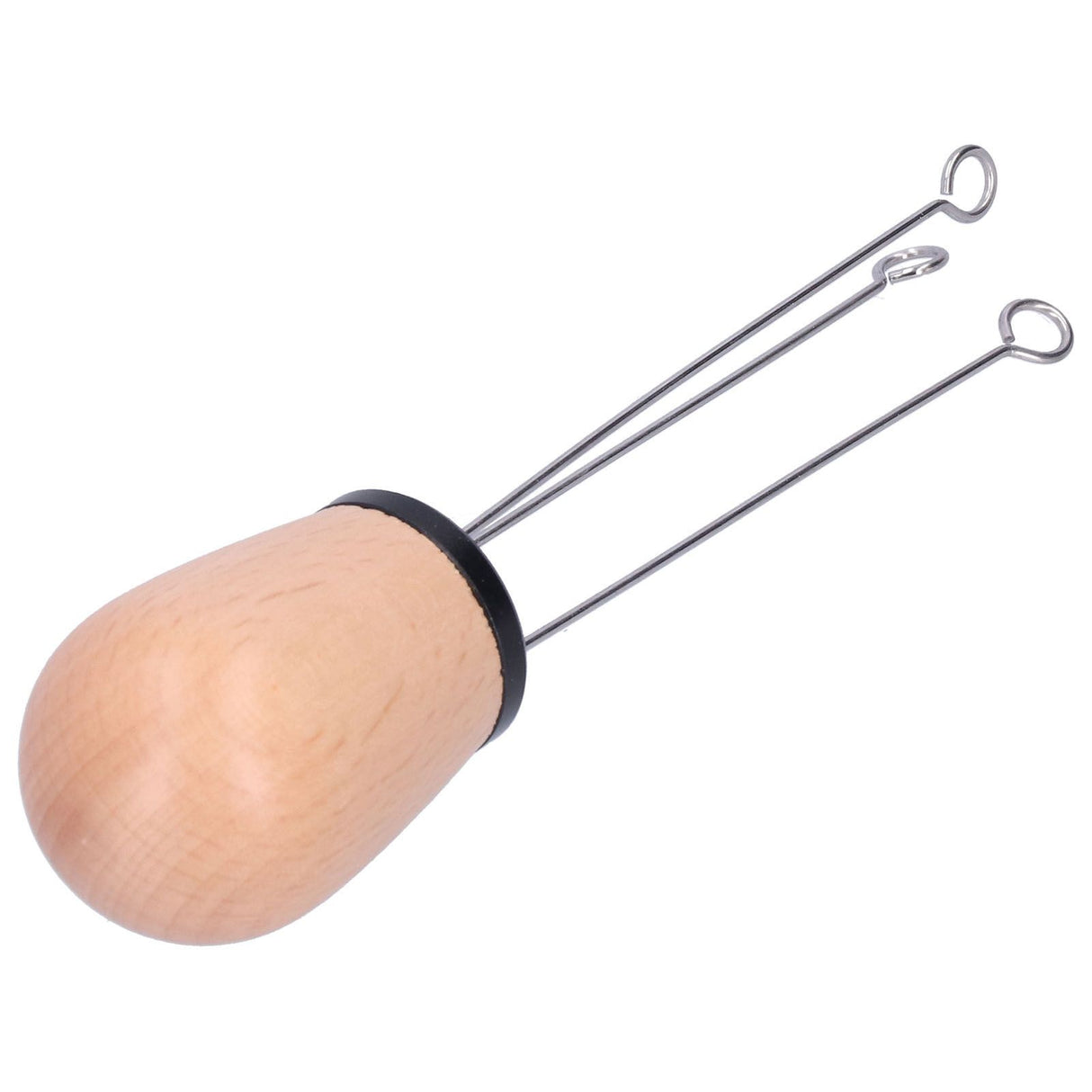 Needle Type Coffee Powder Distributor Wood Handle Coffee Stirrer Distribution Tool(Couverture noire hêtre )