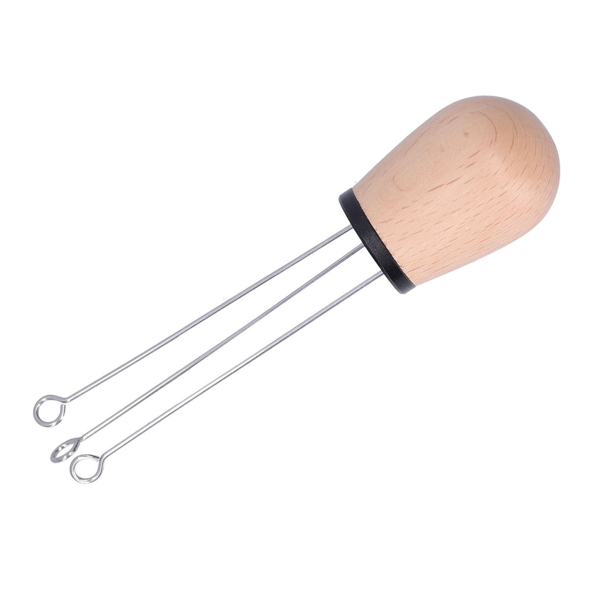 Needle Type Coffee Powder Distributor Wood Handle Coffee Stirrer Distribution Tool(Couverture noire hêtre )