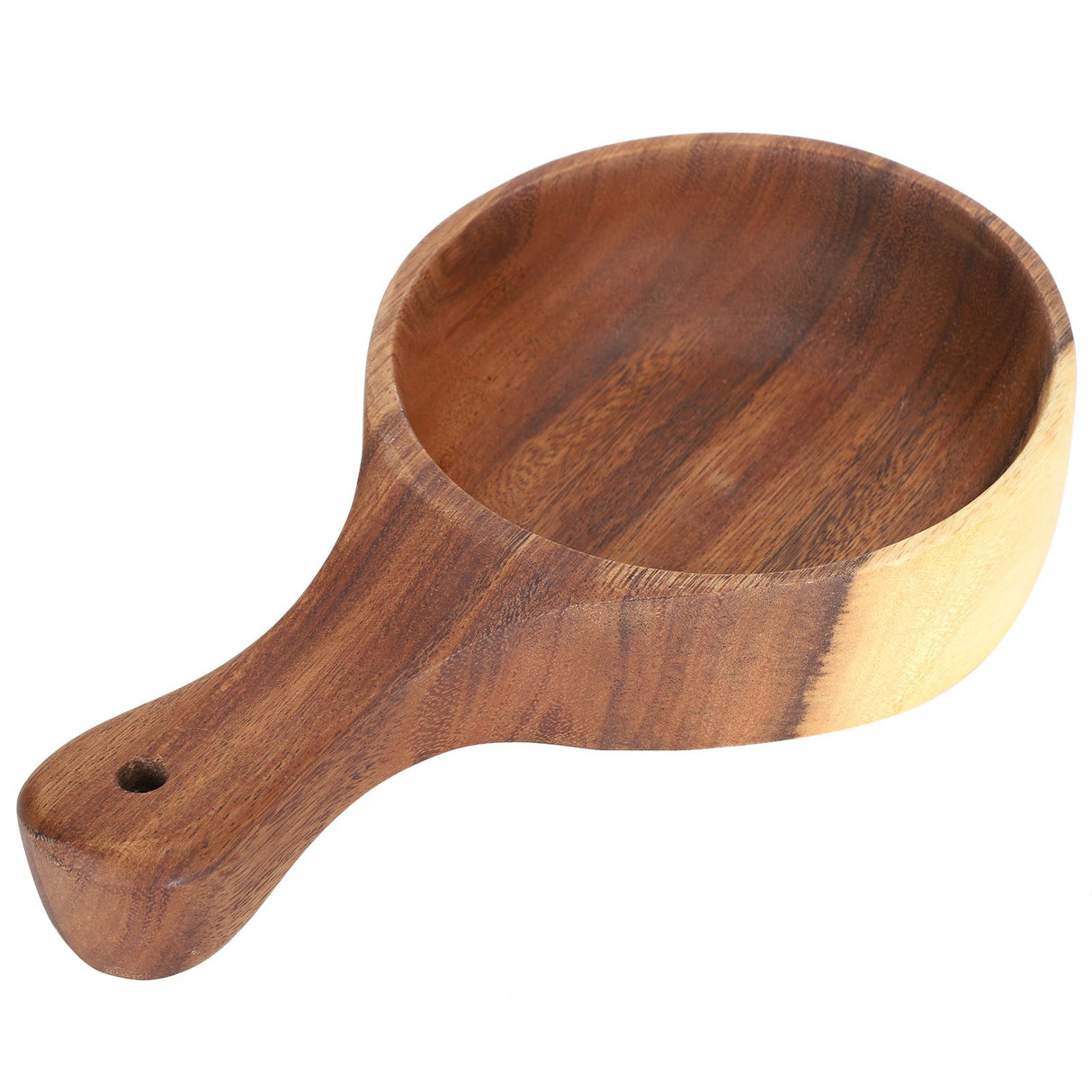 Wooden Salad Bowl with Handle Home Food Grade Kimchi Fruit Serving Bowl Home Kitchen Supplies