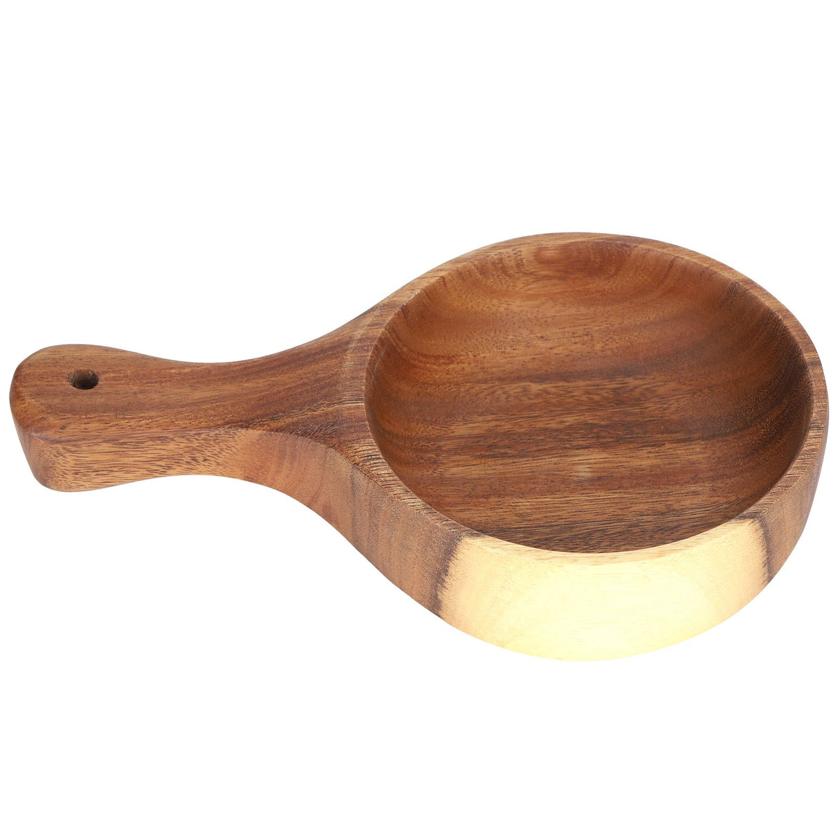 Wooden Salad Bowl with Handle Home Food Grade Kimchi Fruit Serving Bowl Home Kitchen Supplies