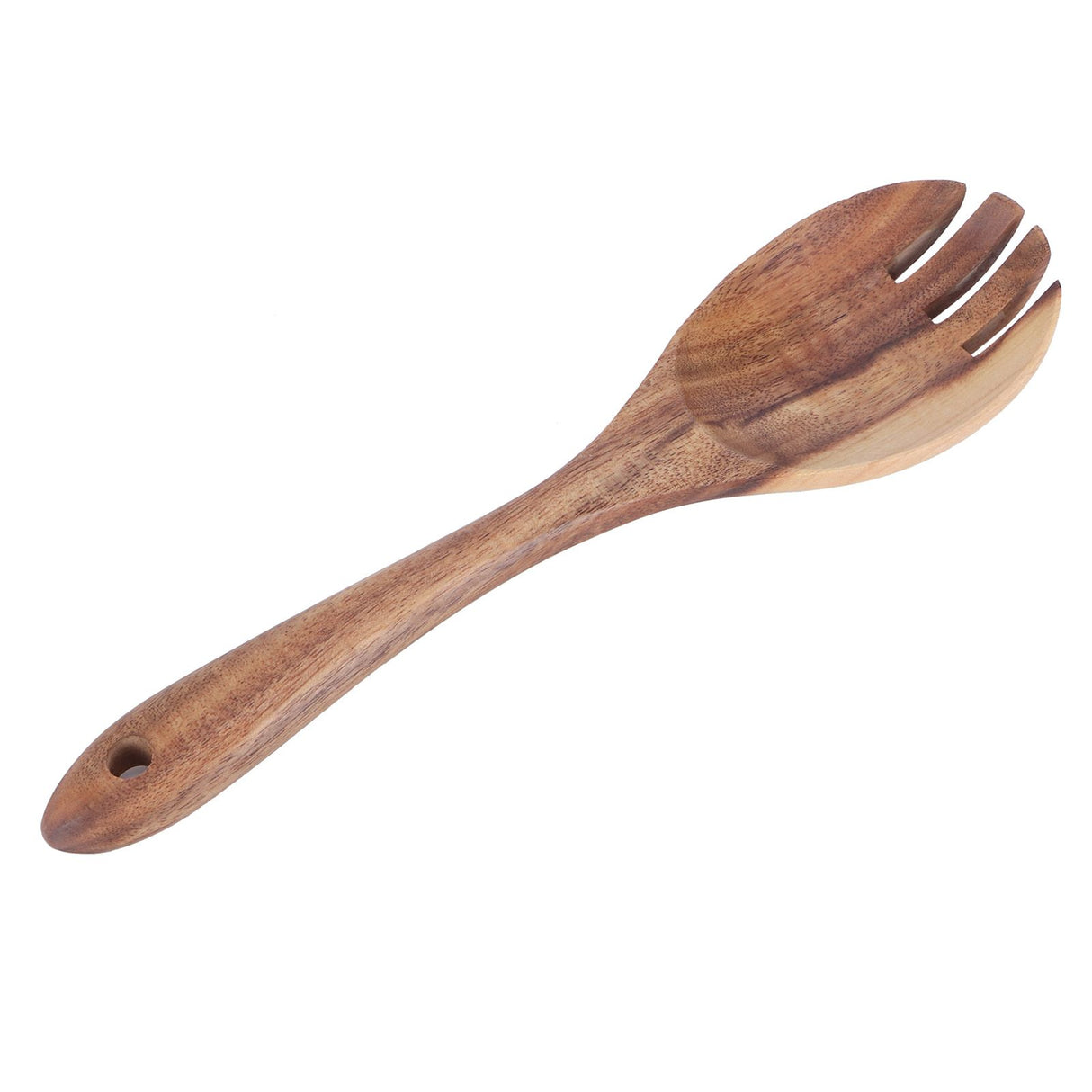 Teak Wood Tableware Food Grade Wooden Kitchen Restaurant Dining Tableware for SaladFork