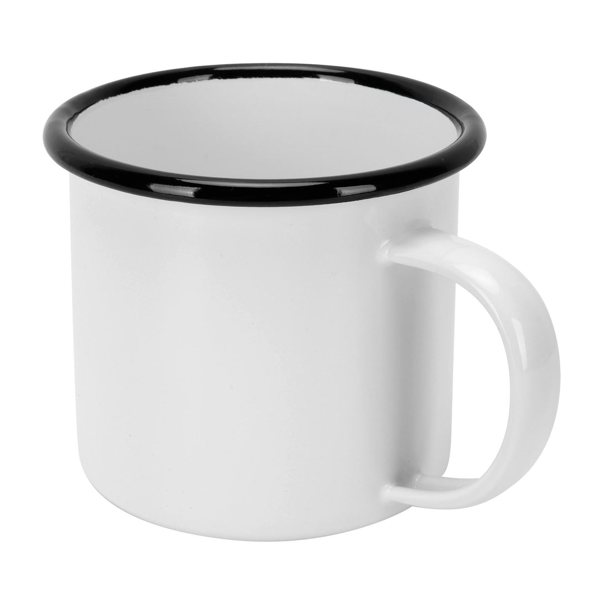 8cm 350ml Enamel Cup Environmentally Friendly Thickened Water Cup for Coffee Wine Water SuppliesWhite