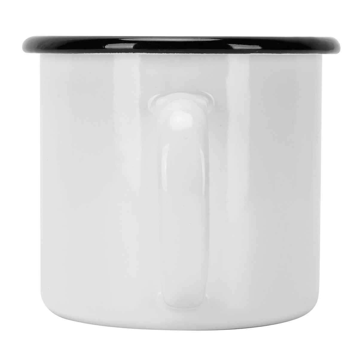8cm 350ml Enamel Cup Environmentally Friendly Thickened Water Cup for Coffee Wine Water SuppliesWhite
