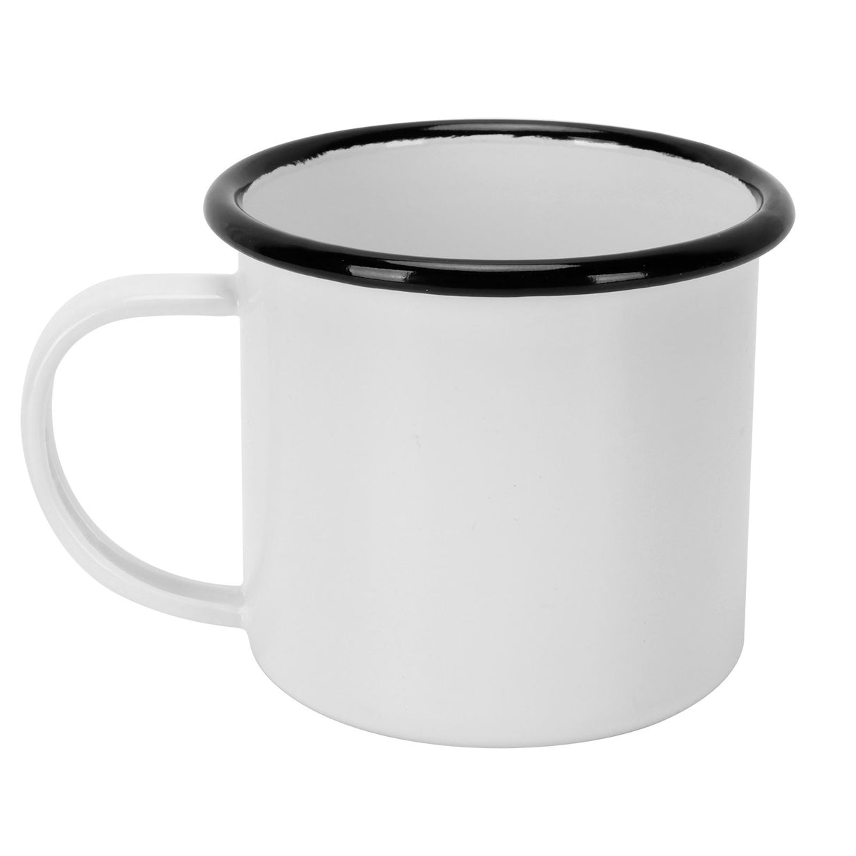 8cm 350ml Enamel Cup Environmentally Friendly Thickened Water Cup for Coffee Wine Water SuppliesWhite