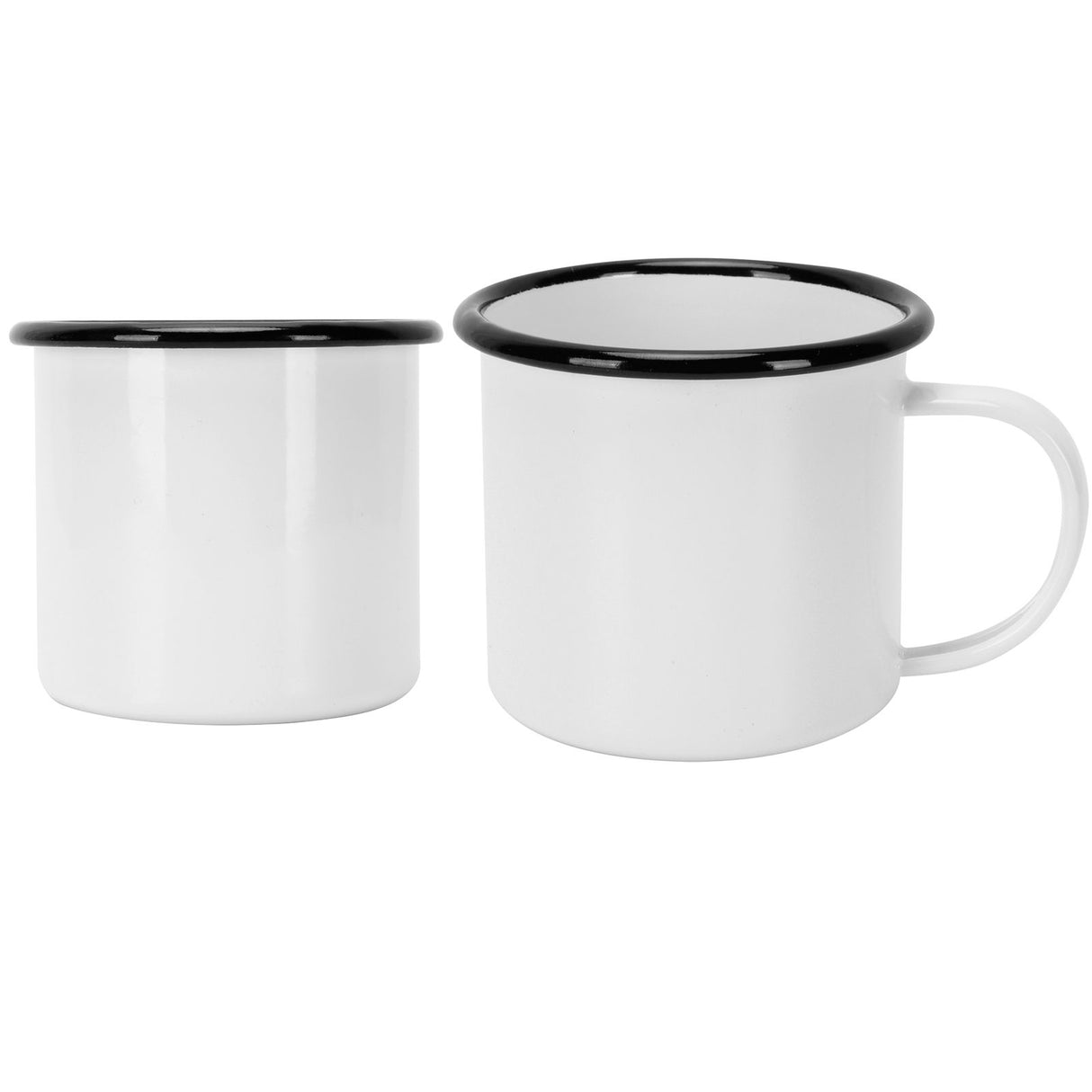 8cm 350ml Enamel Cup Environmentally Friendly Thickened Water Cup for Coffee Wine Water SuppliesWhite