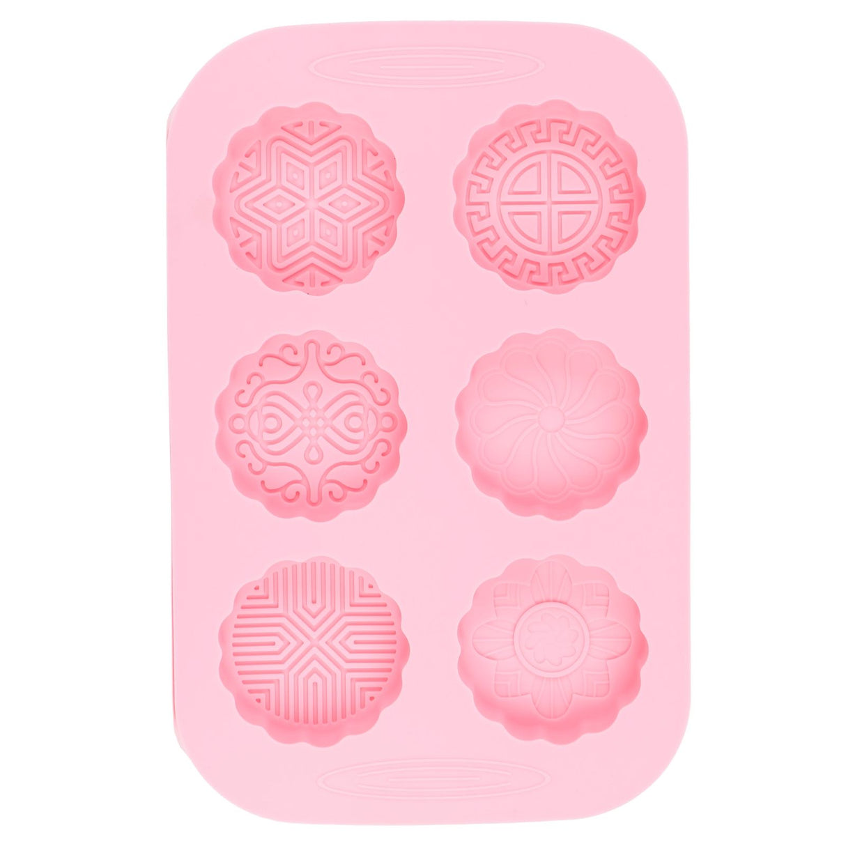 6Grid Mooncake Silicone Mold DIY Baking HandMade Soap Mold for Dessert Kitchen Tool