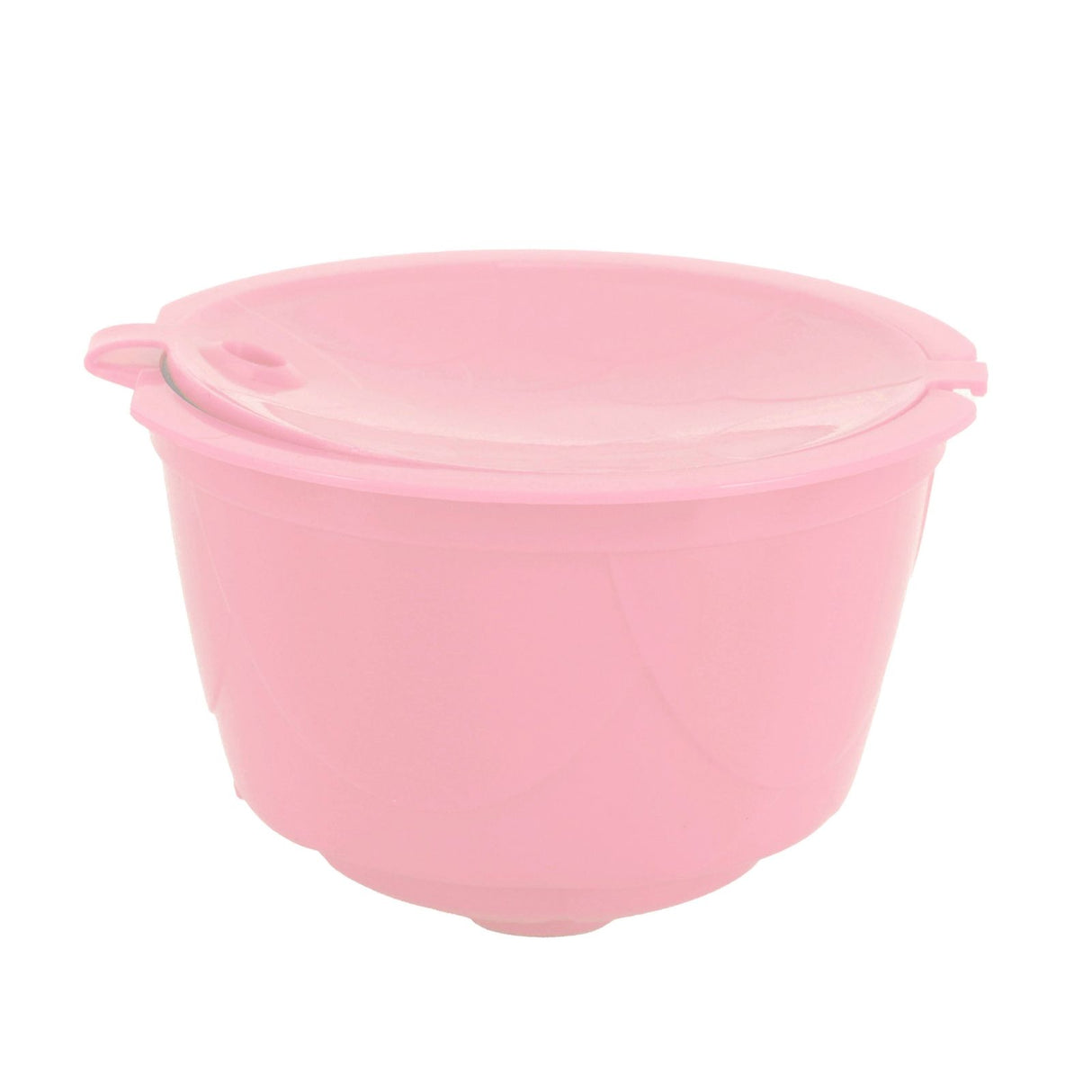 Coffee Capsules Reusable Refillable Coffee Filter Cup Kit Accessory for DOLCE GUSTO(Pink 5 Capsules1 Spoon 1 Brush)