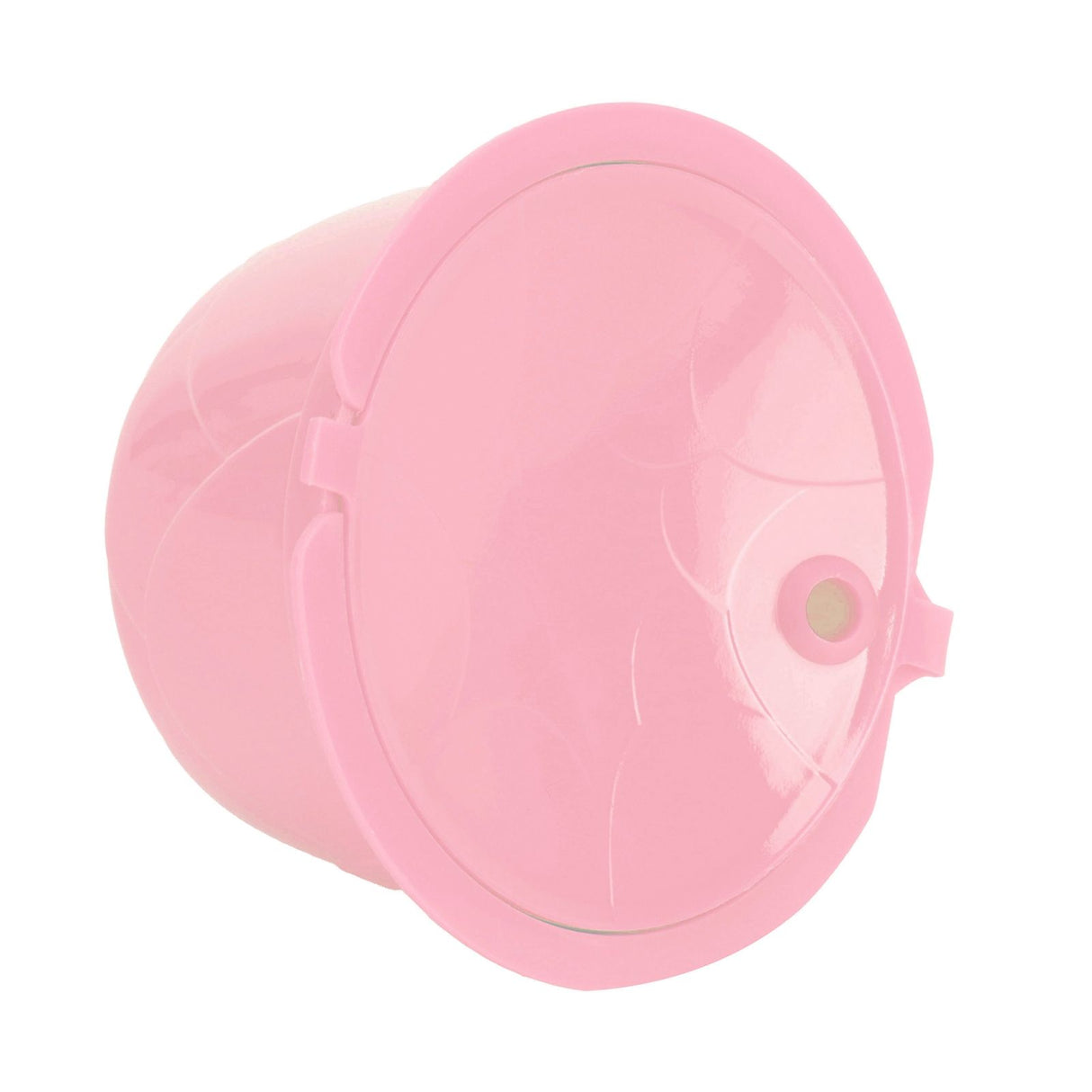 Coffee Capsules Reusable Refillable Coffee Filter Cup Kit Accessory for DOLCE GUSTO(Pink 5 Capsules1 Spoon 1 Brush)