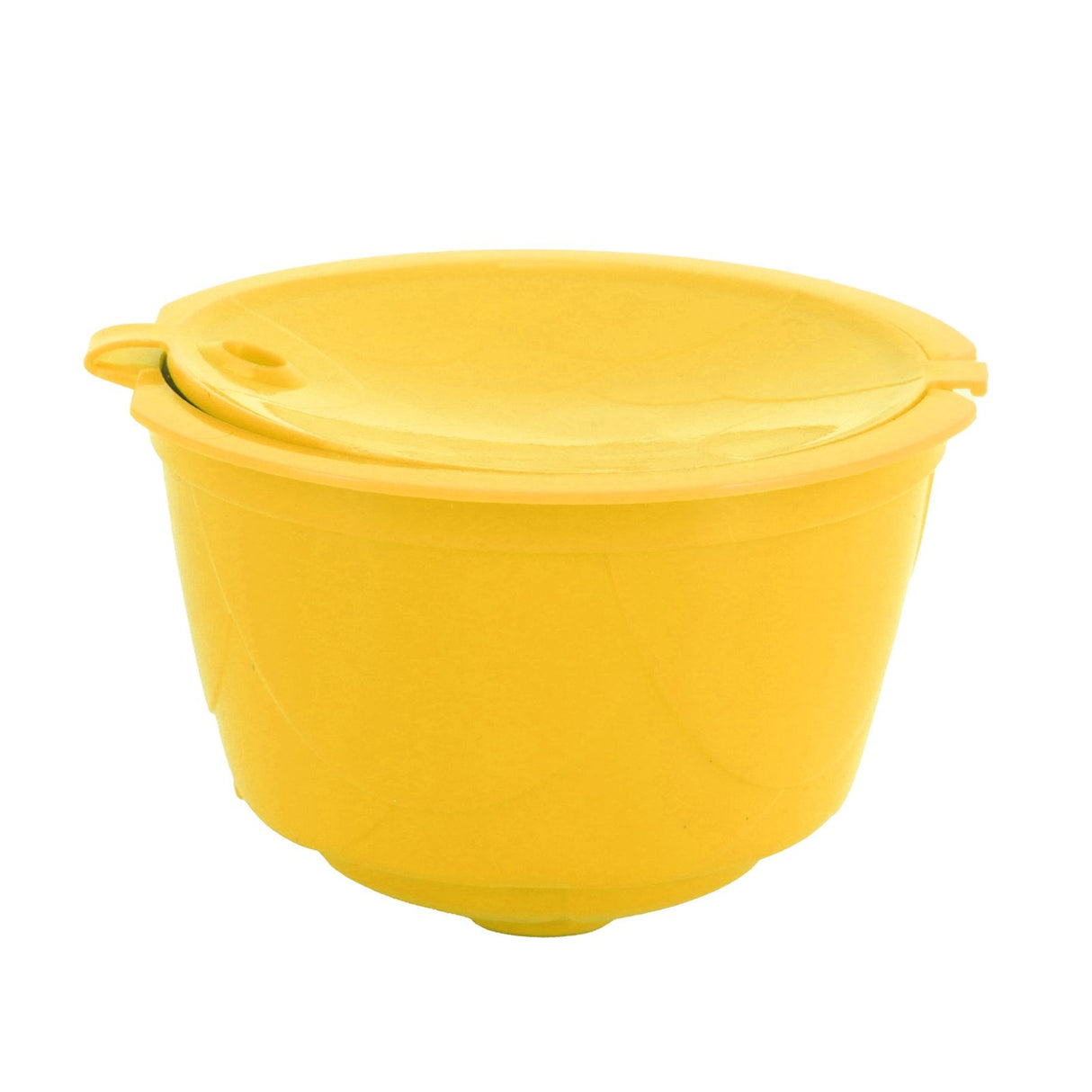 Coffee Machine Capsule Kit Reusable Coffee Filter Cup Accessories Fit for DOLCE GUSTO(Yellow 3 Capsules1 Spoon 1 Brush)