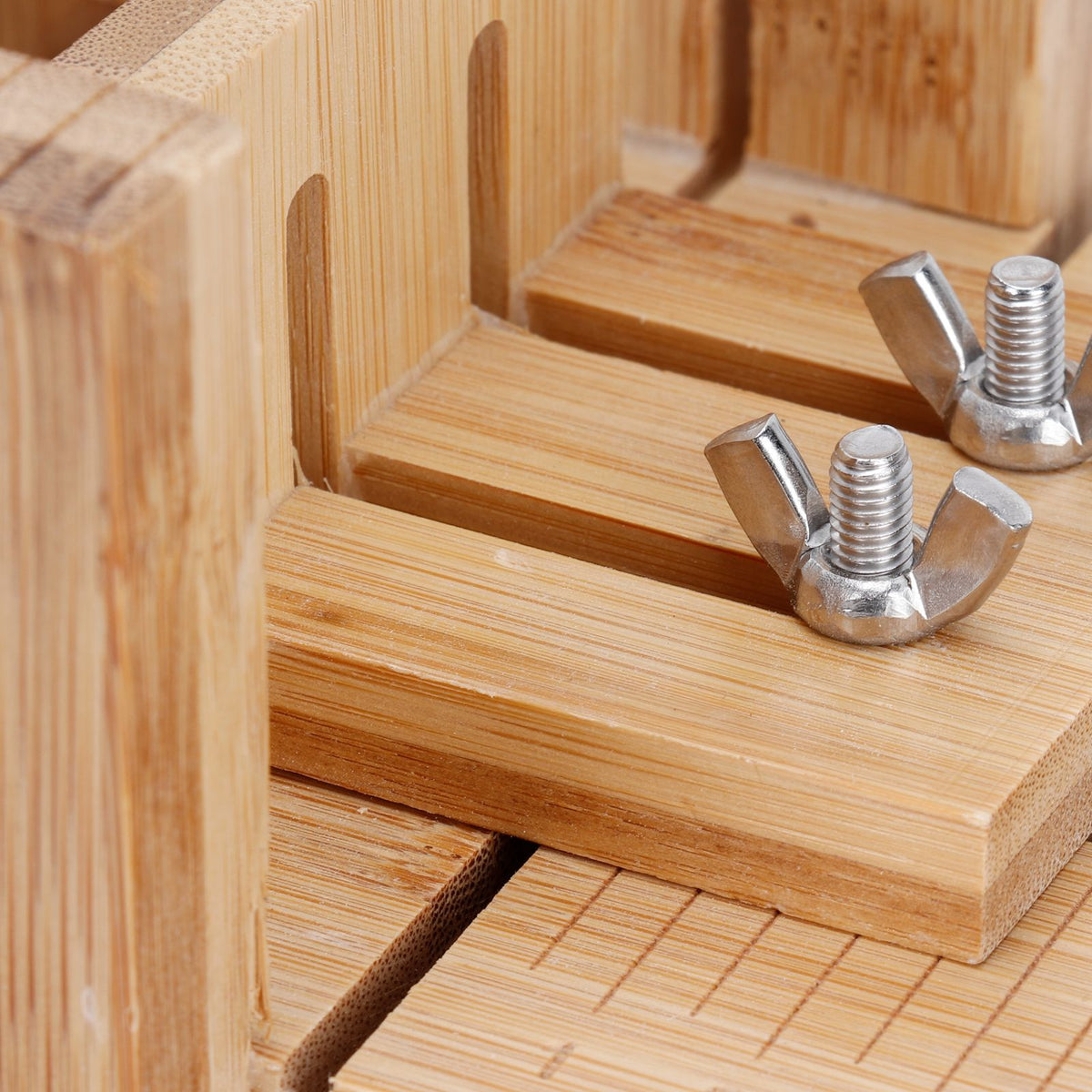 Practical Adjustable Bamboo Soap Cutter Bread Cutter Mold DIY Soap Cutting Tool