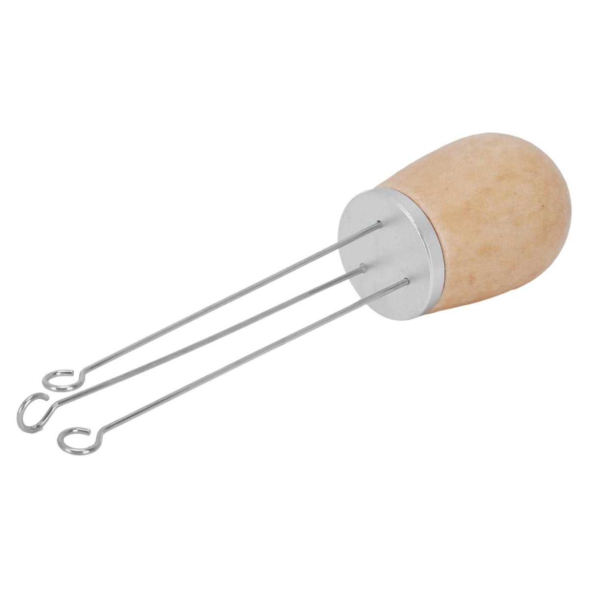 Needle Type Coffee Wooden Powder Dispenser Coffee Stirrer with Handle for Stiring CoffeeSilver