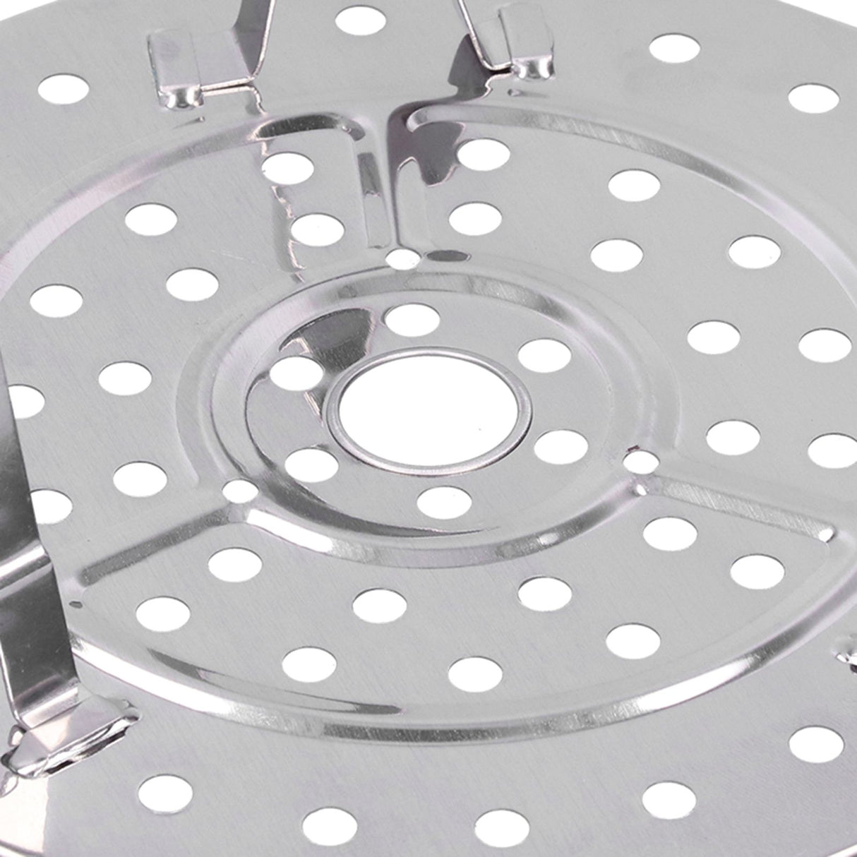 Stainless Steel Heat Resistant Steaming Rack Tripod Design Non Stick Rack for Food Cake(23.5CM )