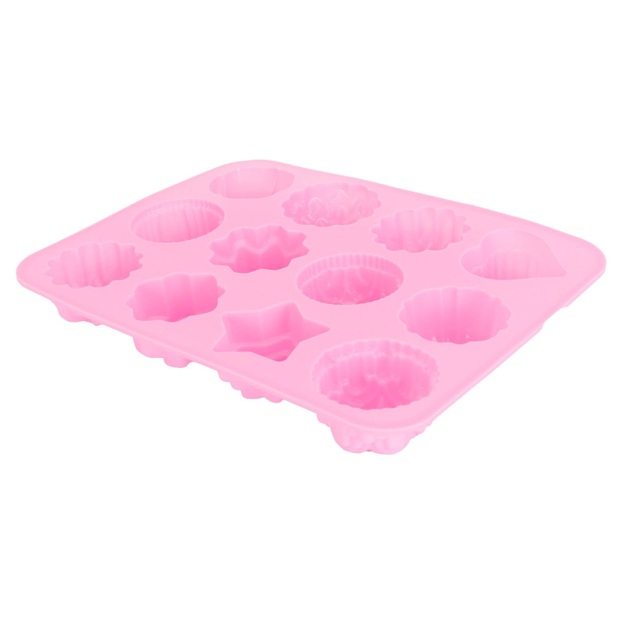 12-Grid Silicone Mold DIY Chocolate Cake Pudding Fondant Baking Mould Kitchen Supply