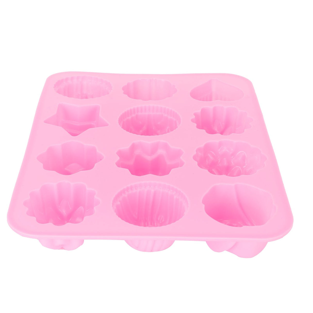 12-Grid Silicone Mold DIY Chocolate Cake Pudding Fondant Baking Mould Kitchen Supply