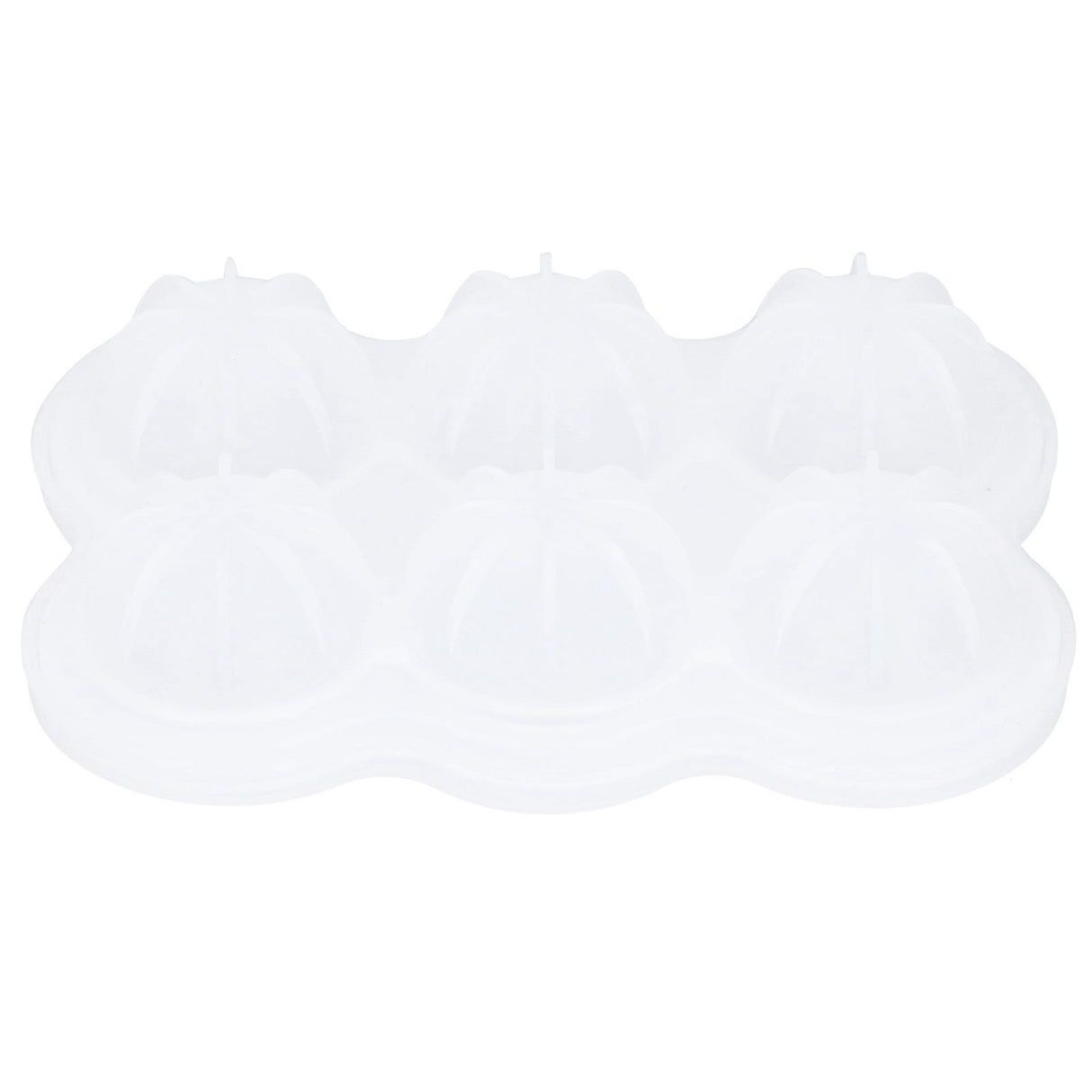 6‑Grid Silicone Ice Ball Mold with Leaking Hole Round Ice Tray for Kitchen Home Bar