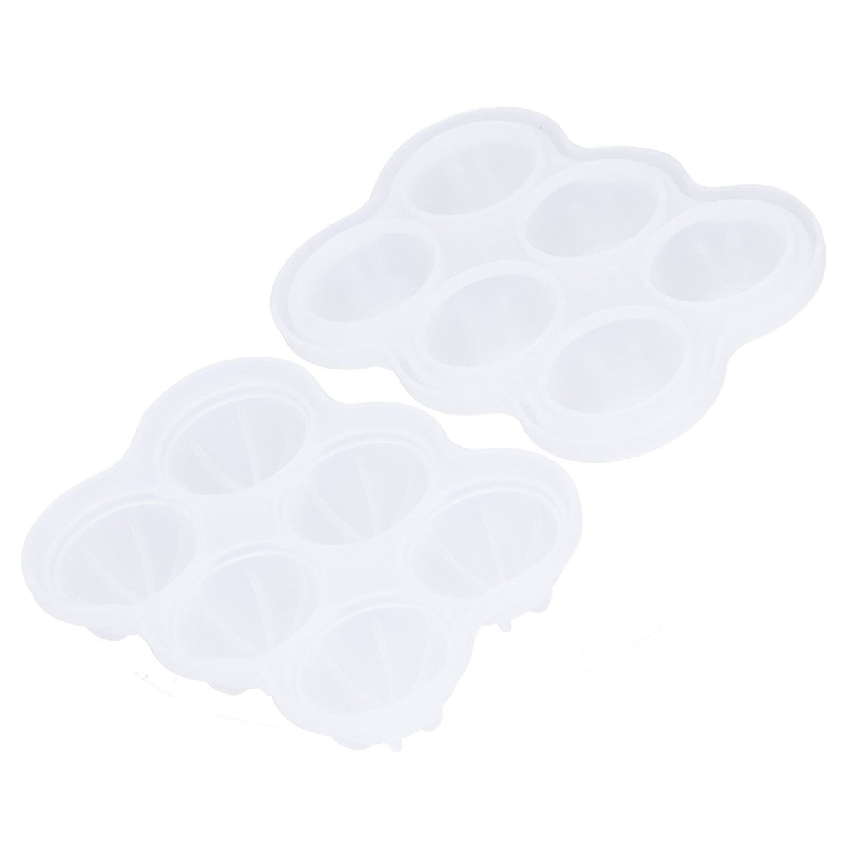 6‑Grid Silicone Ice Ball Mold with Leaking Hole Round Ice Tray for Kitchen Home Bar