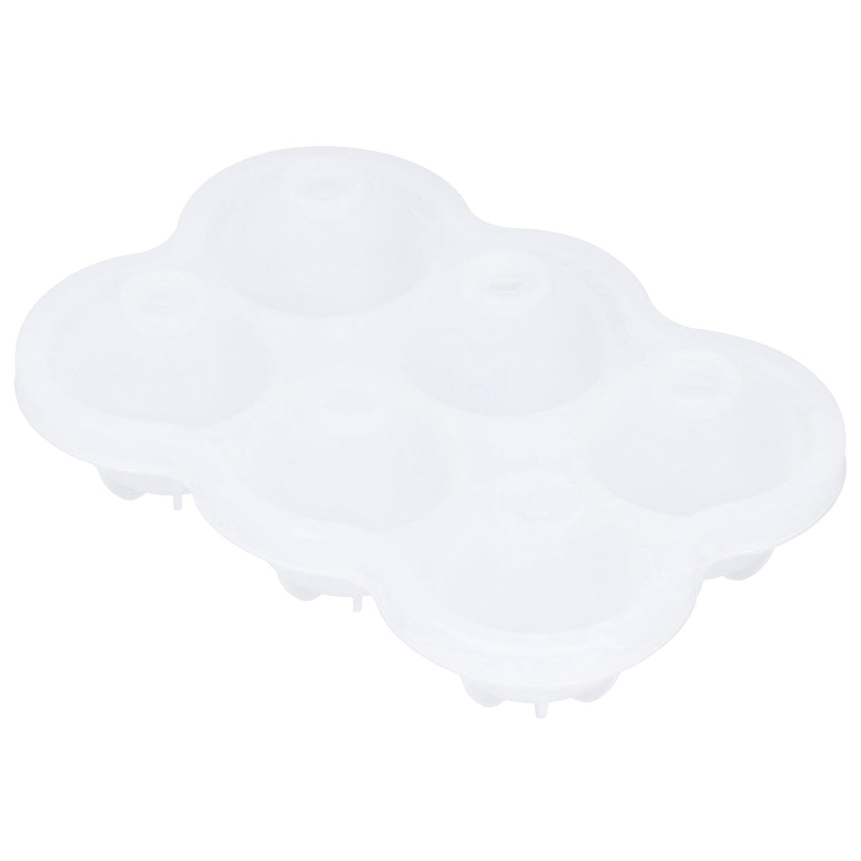 6‑Grid Silicone Ice Ball Mold with Leaking Hole Round Ice Tray for Kitchen Home Bar