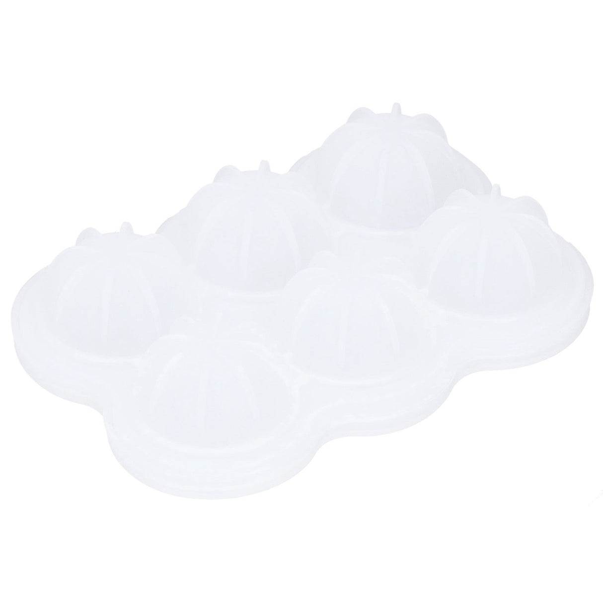 6‑Grid Silicone Ice Ball Mold with Leaking Hole Round Ice Tray for Kitchen Home Bar