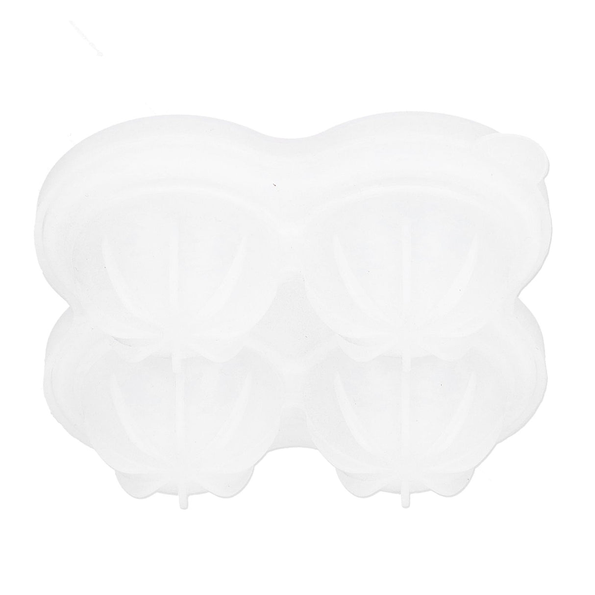4‑Grid Round Shape Mold Food Grade Silicone Ice Cream Mould for Kitchen Utensils