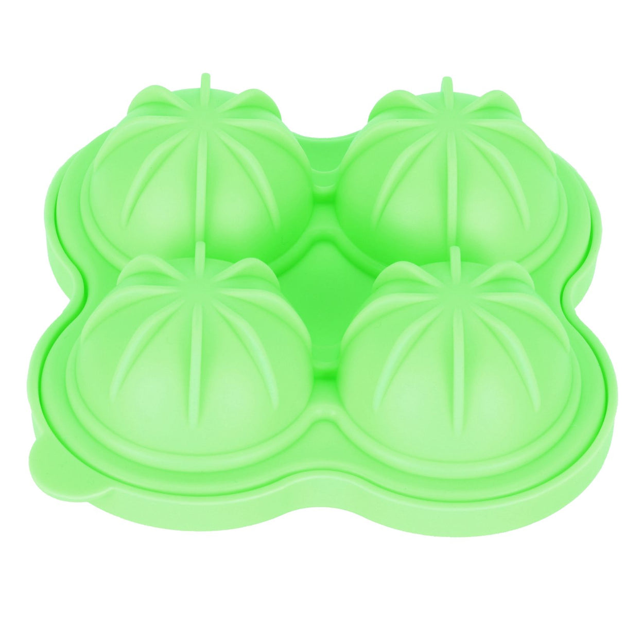 4 Hole Ice Cubes Mold Silicone Ice Ball Maker Mould Tray for Home Kitchen SuppliesGreen