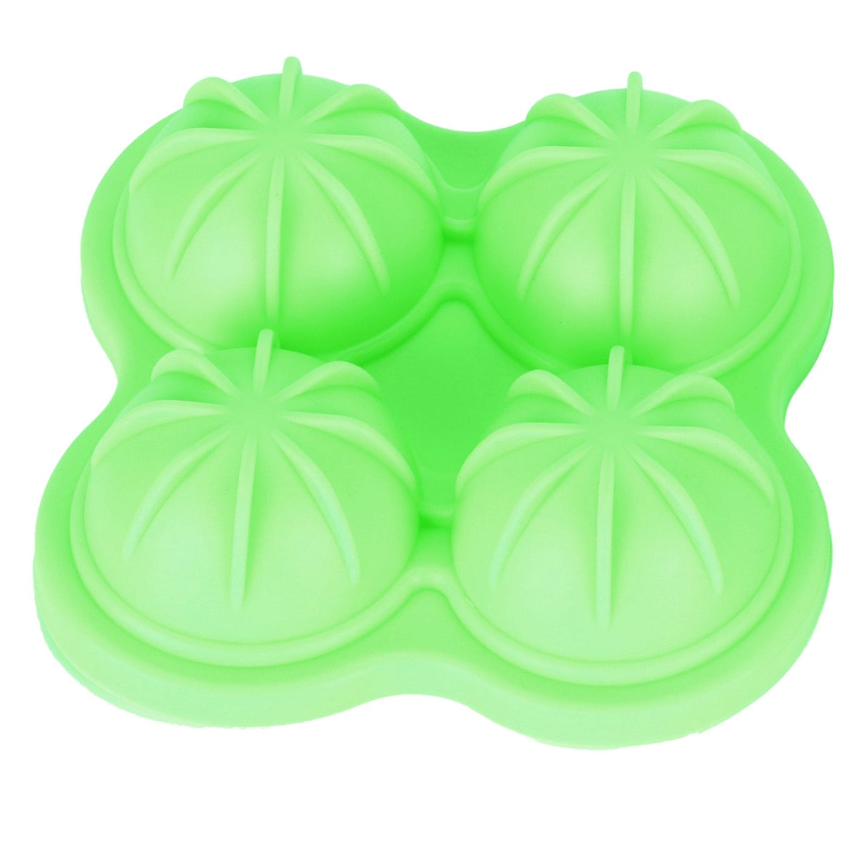 4 Hole Ice Cubes Mold Silicone Ice Ball Maker Mould Tray for Home Kitchen SuppliesGreen