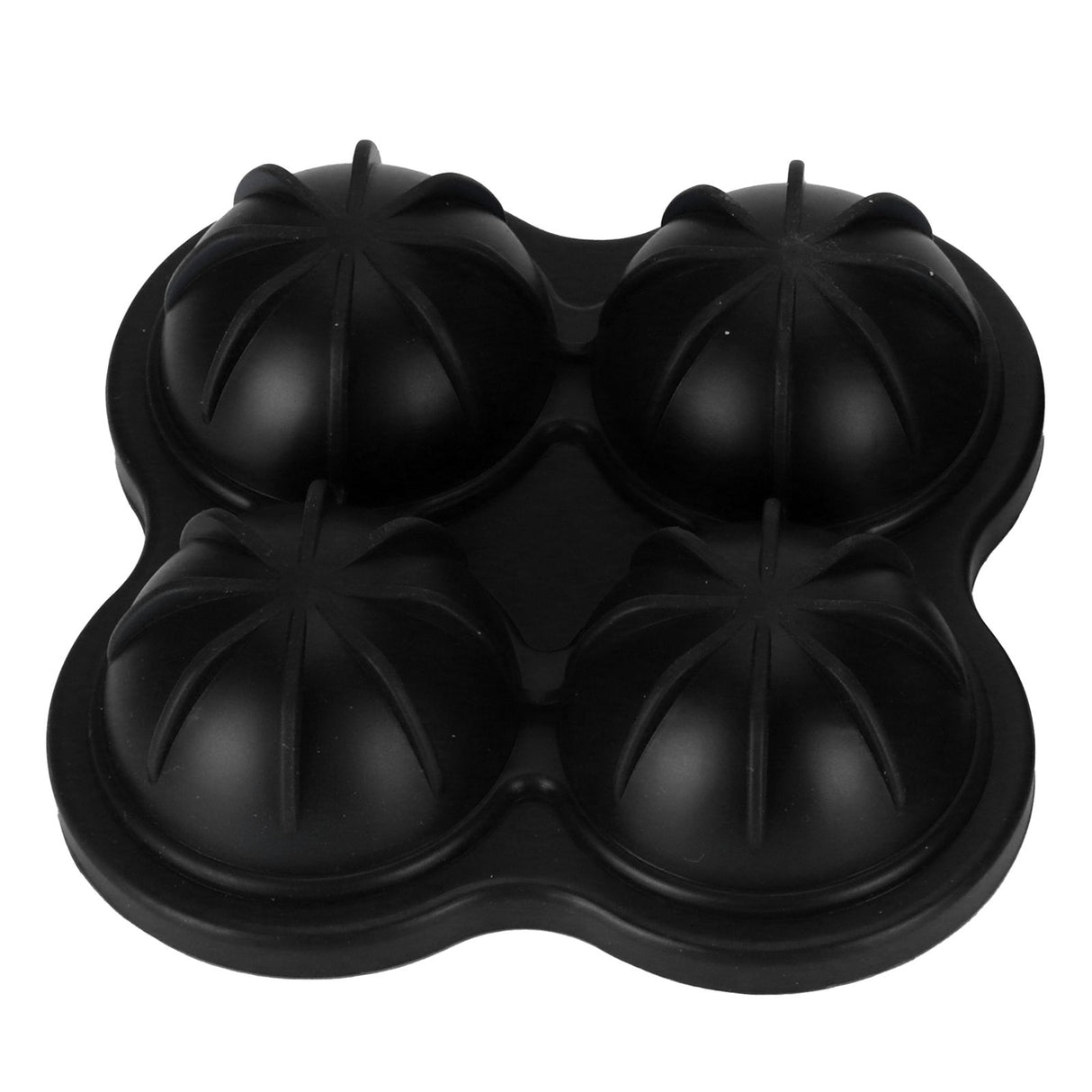 4 Hole Ice Cubes Mold Silicone Ice Ball Maker Mould Tray for Home Kitchen SuppliesBlack