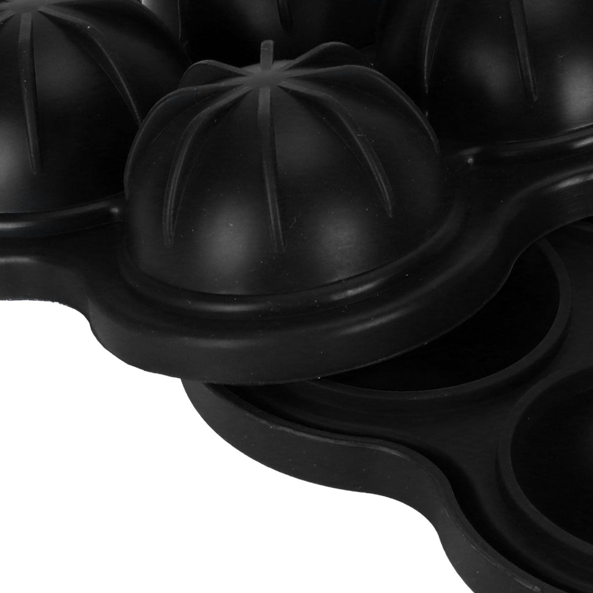 4 Hole Ice Cubes Mold Silicone Ice Ball Maker Mould Tray for Home Kitchen SuppliesBlack