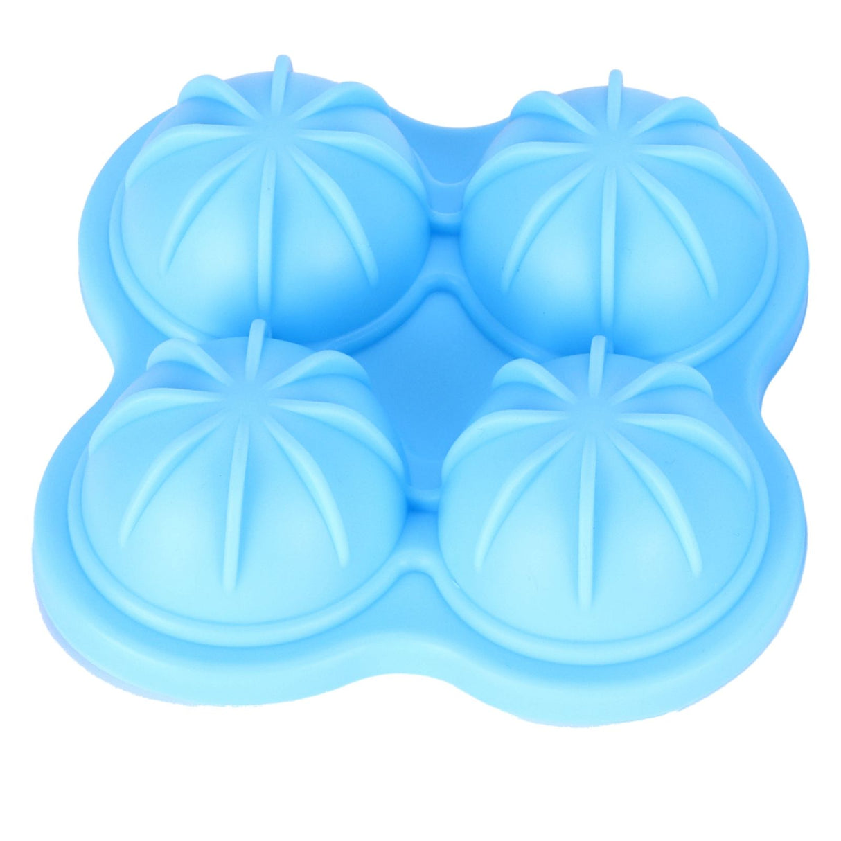 4 Hole Ice Cubes Mold Silicone Ice Ball Maker Mould Tray for Home Kitchen SuppliesSky Blue