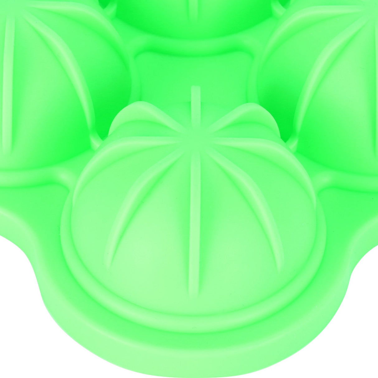 6-Grid Ice Ball Maker Reusable Silicone Ice Ball Mold Tray for Home Kitchen Bar UseGreen