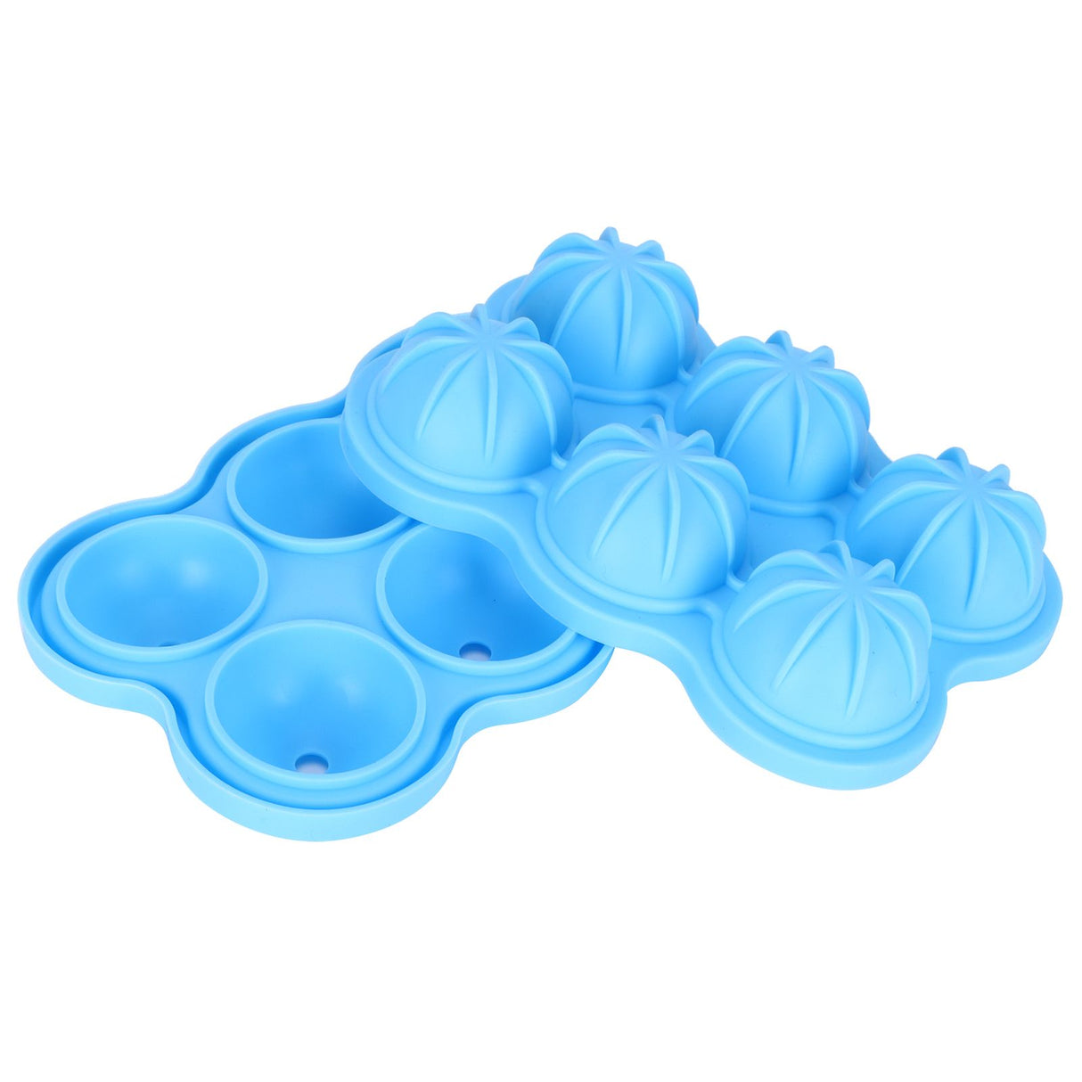6-Grid Ice Ball Maker Reusable Silicone Ice Ball Mold Tray for Home Kitchen Bar UseSky Blue