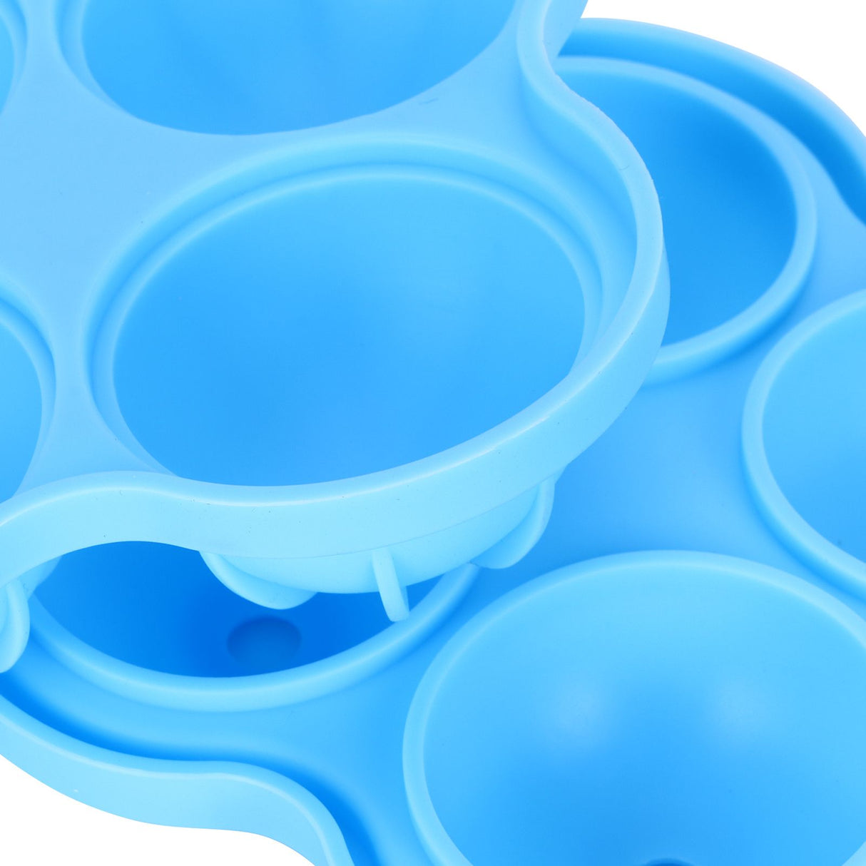 6-Grid Ice Ball Maker Reusable Silicone Ice Ball Mold Tray for Home Kitchen Bar UseSky Blue