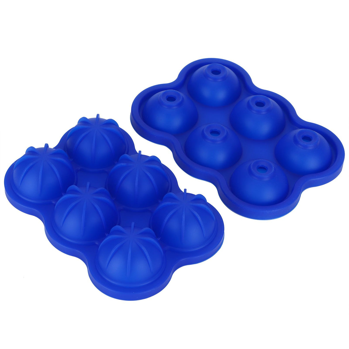 6-Grid Ice Ball Maker Reusable Silicone Ice Ball Mold Tray for Home Kitchen Bar UseDark Blue