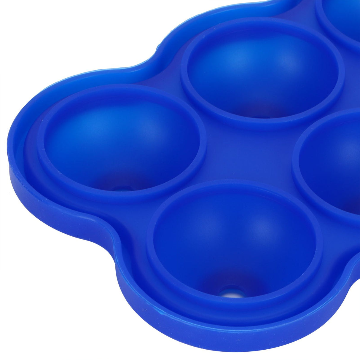 6-Grid Ice Ball Maker Reusable Silicone Ice Ball Mold Tray for Home Kitchen Bar UseDark Blue