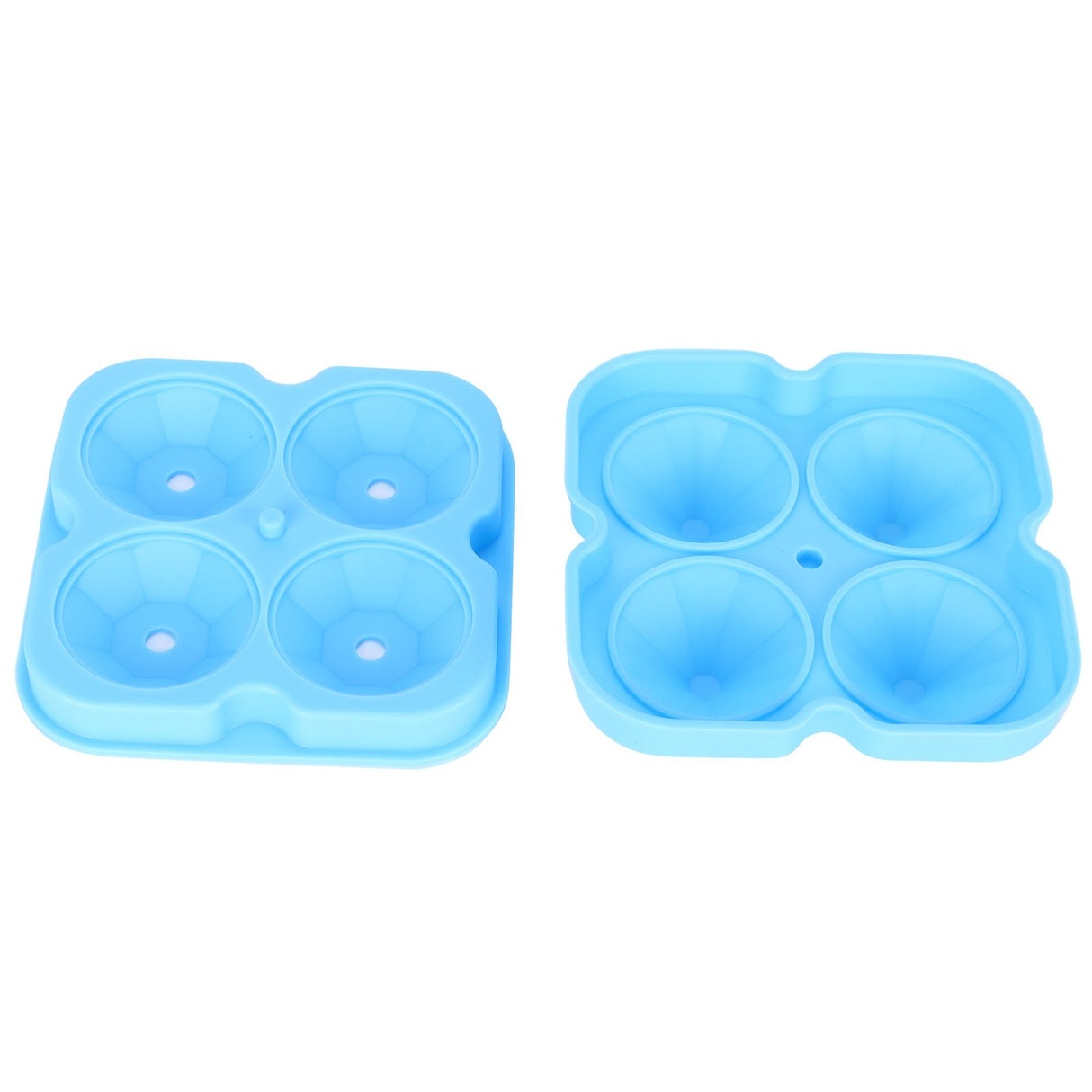 4Grid Ice Mold Reusable DiamondShape Ice Cubes Maker Tray Home Kitchen Supplies(Blue )