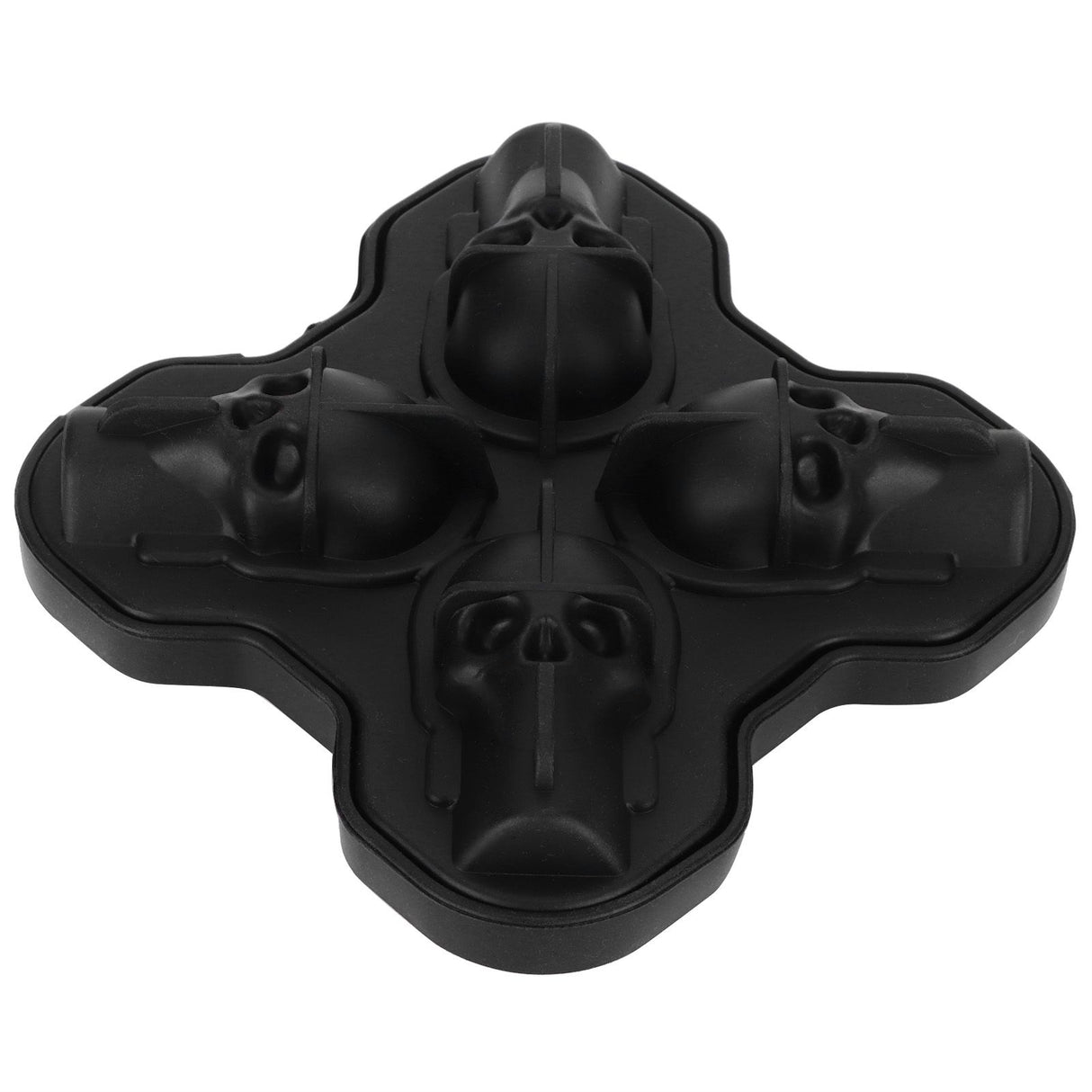 4-Grid Skull Shape Ice Tray Mold Food Grade Silicone Ice Cream Mold for Kitchen Summer