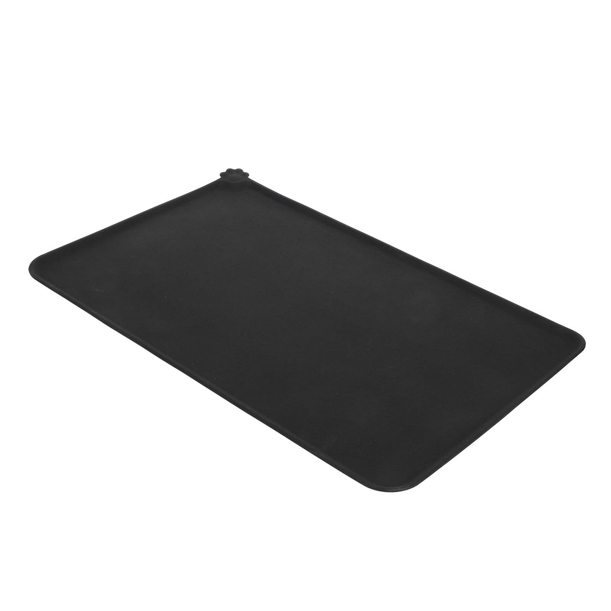 Food Grade Silicone Mat Durable Environmental Protection Cat Dog Food Mat for Pets CarBlack