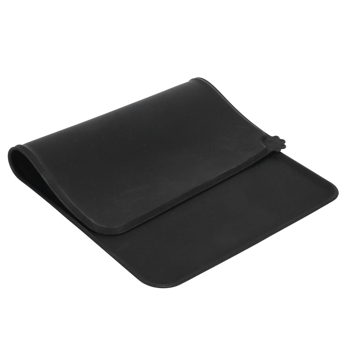 Food Grade Silicone Mat Durable Environmental Protection Cat Dog Food Mat for Pets CarBlack