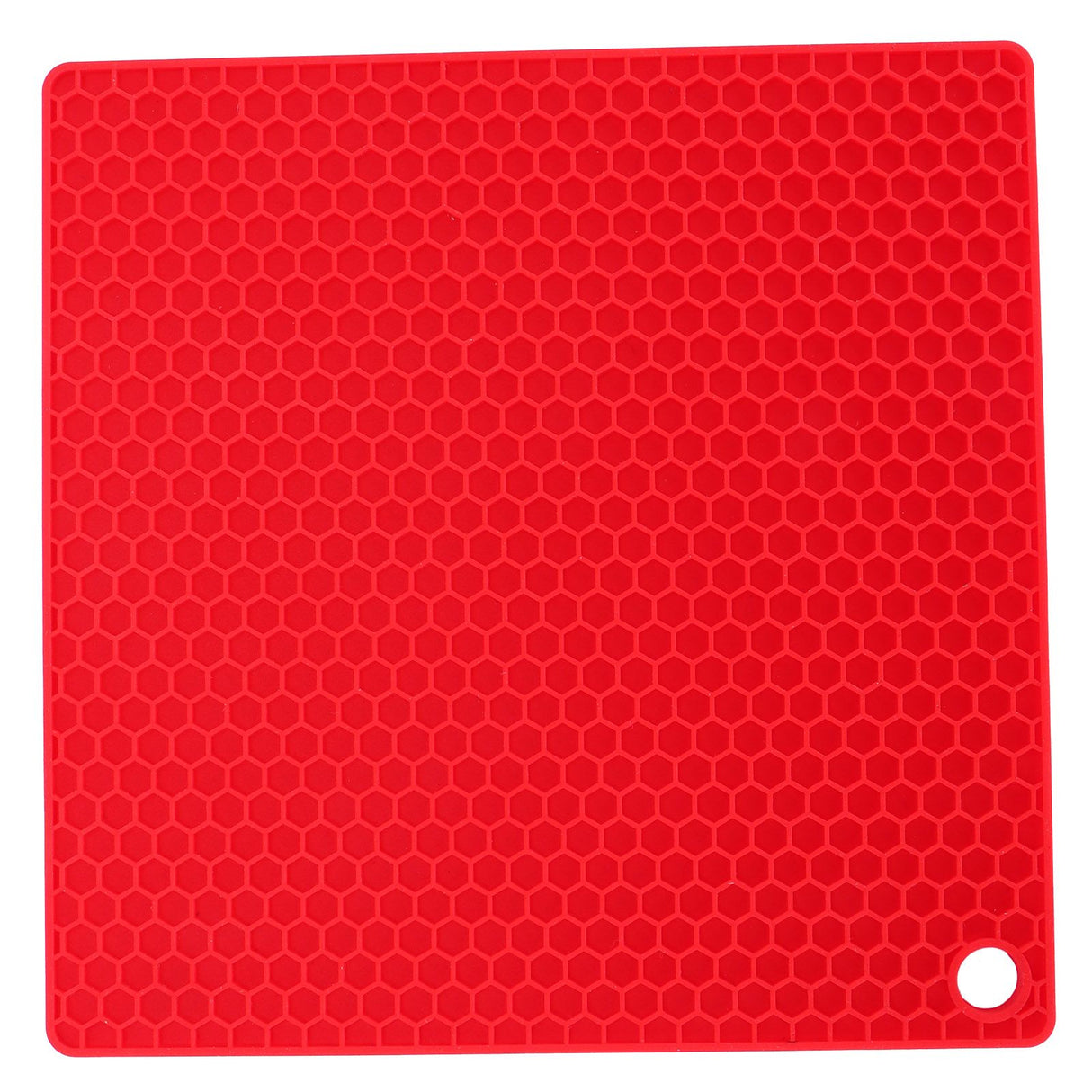 Insulation Pad Food Grade Silicone Pad AntiScalding Thickened Microwave Oven Mat for Kitchen Use(Red )