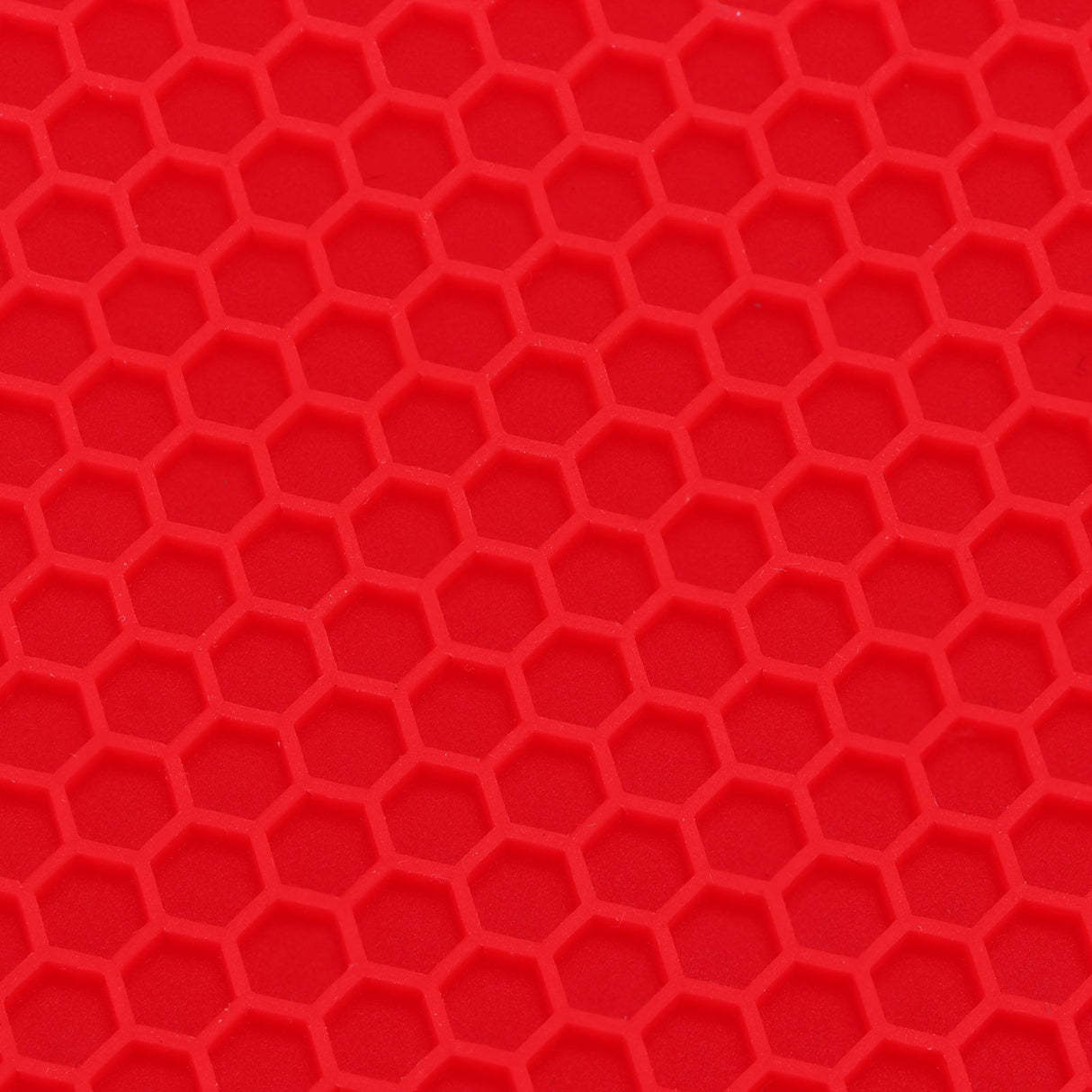 Insulation Pad Food Grade Silicone Pad AntiScalding Thickened Microwave Oven Mat for Kitchen Use(Red )