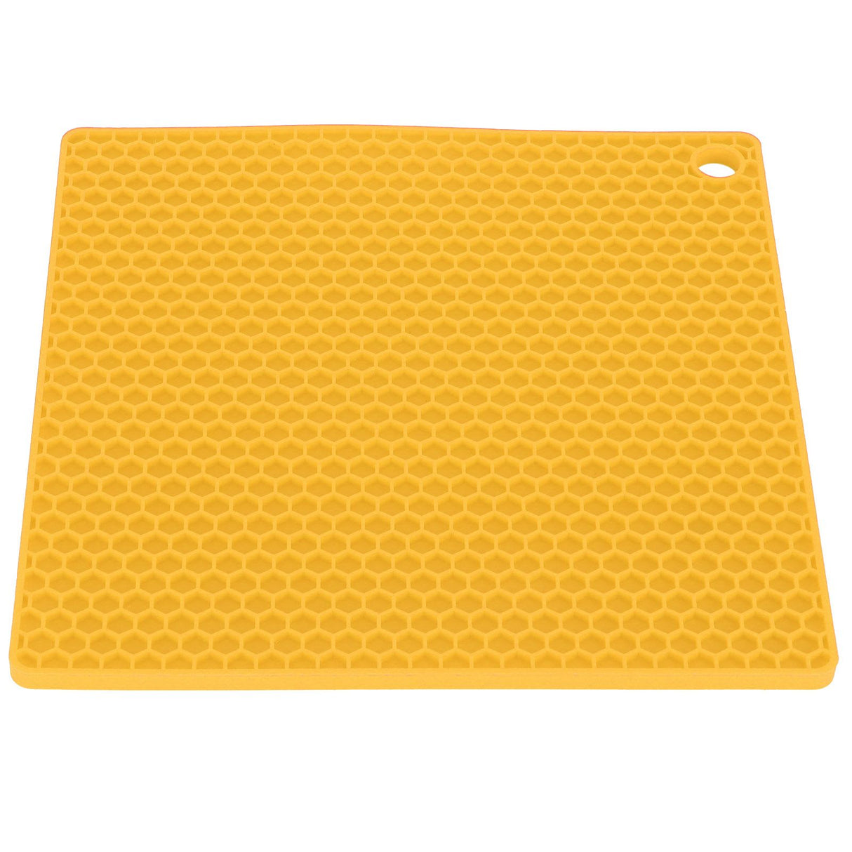 Insulation Pad Food Grade Silicone Pad AntiScalding Thickened Microwave Oven Mat for Kitchen Use(Yellow )