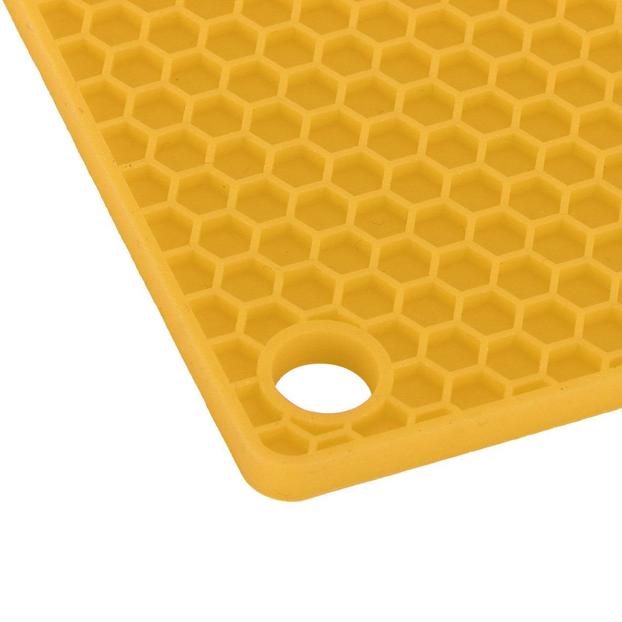 Insulation Pad Food Grade Silicone Pad AntiScalding Thickened Microwave Oven Mat for Kitchen Use(Yellow )