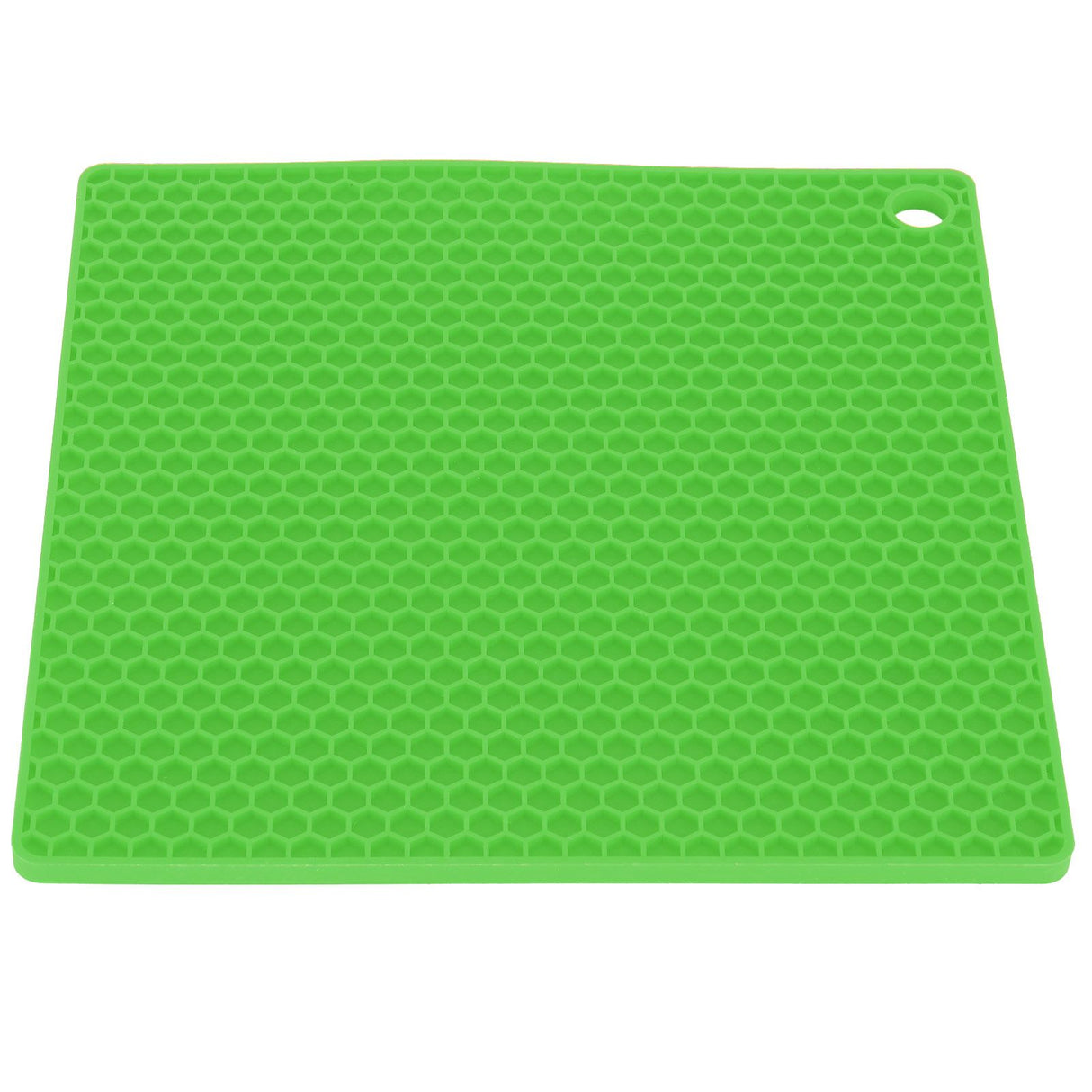 Insulation Pad Food Grade Silicone Pad AntiScalding Thickened Microwave Oven Mat for Kitchen Use(Green )