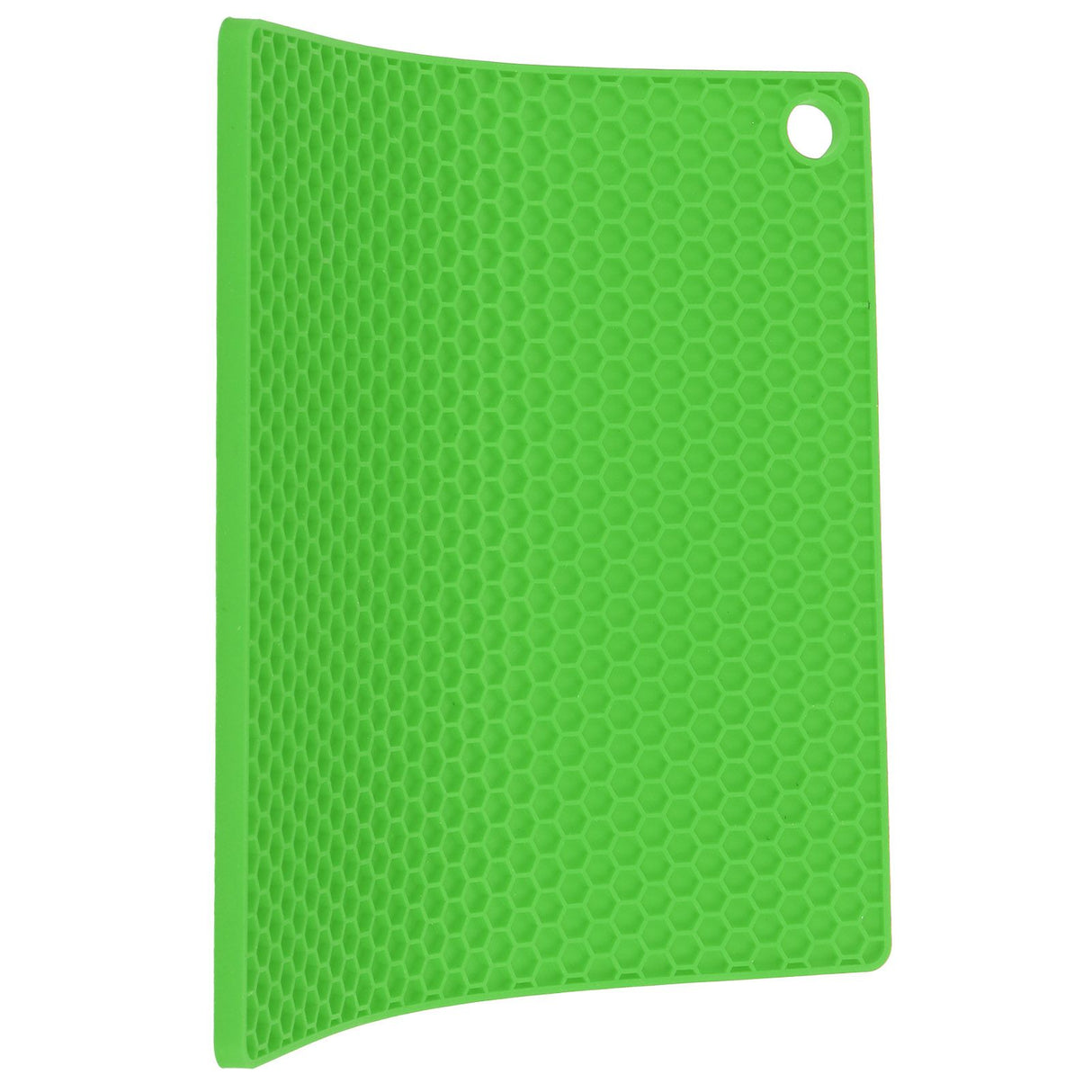 Insulation Pad Food Grade Silicone Pad AntiScalding Thickened Microwave Oven Mat for Kitchen Use(Green )