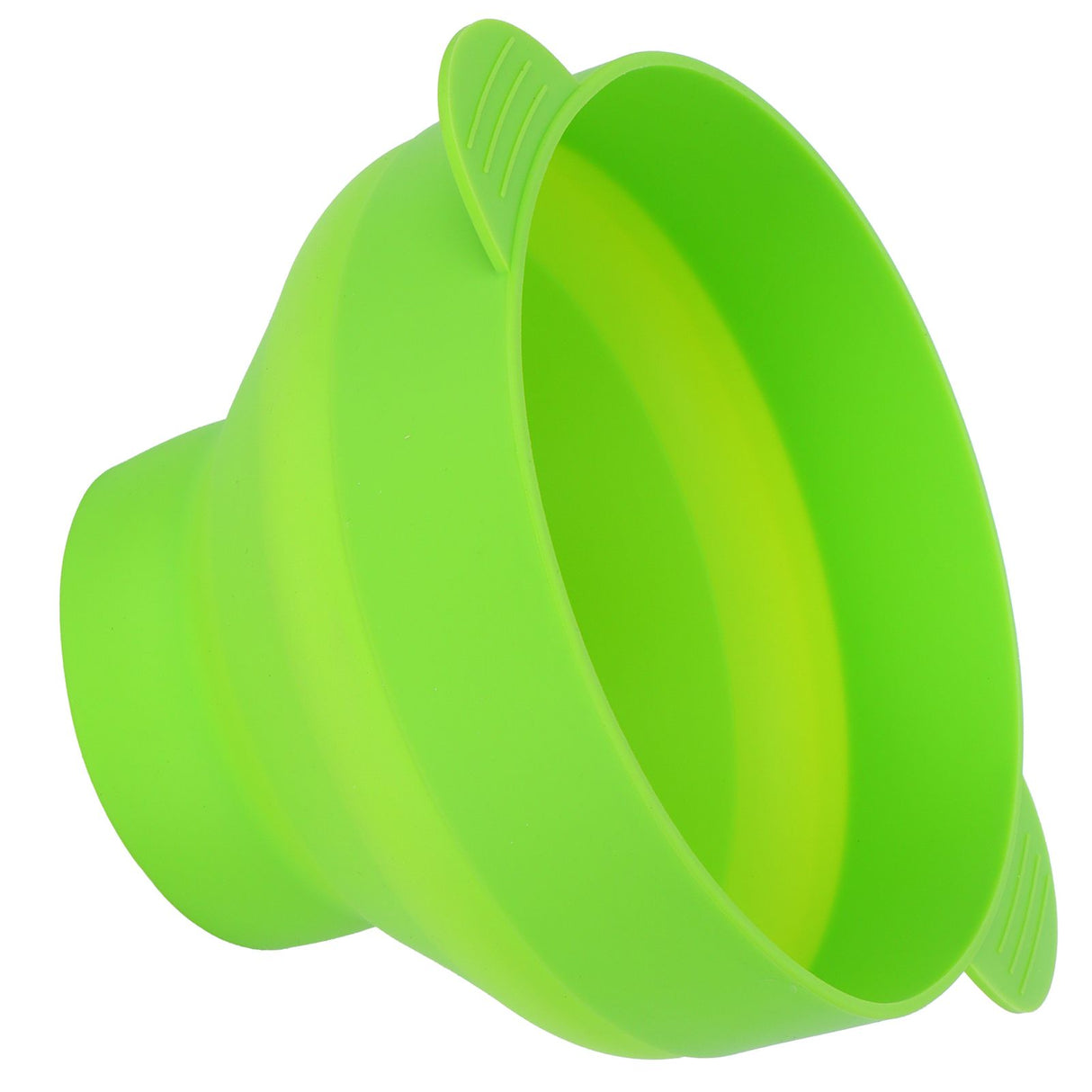 Popcorn Bucket Folding Silicone DIY Popcorn Maker Bowl with Lid Kitchen Accessory(With HandleGreen )