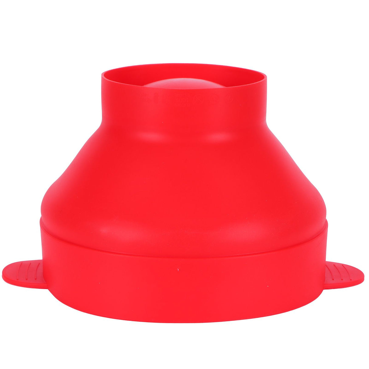 Popcorn Bucket Folding Silicone DIY Popcorn Maker Bowl with Lid Kitchen Accessory(With HandleRed )